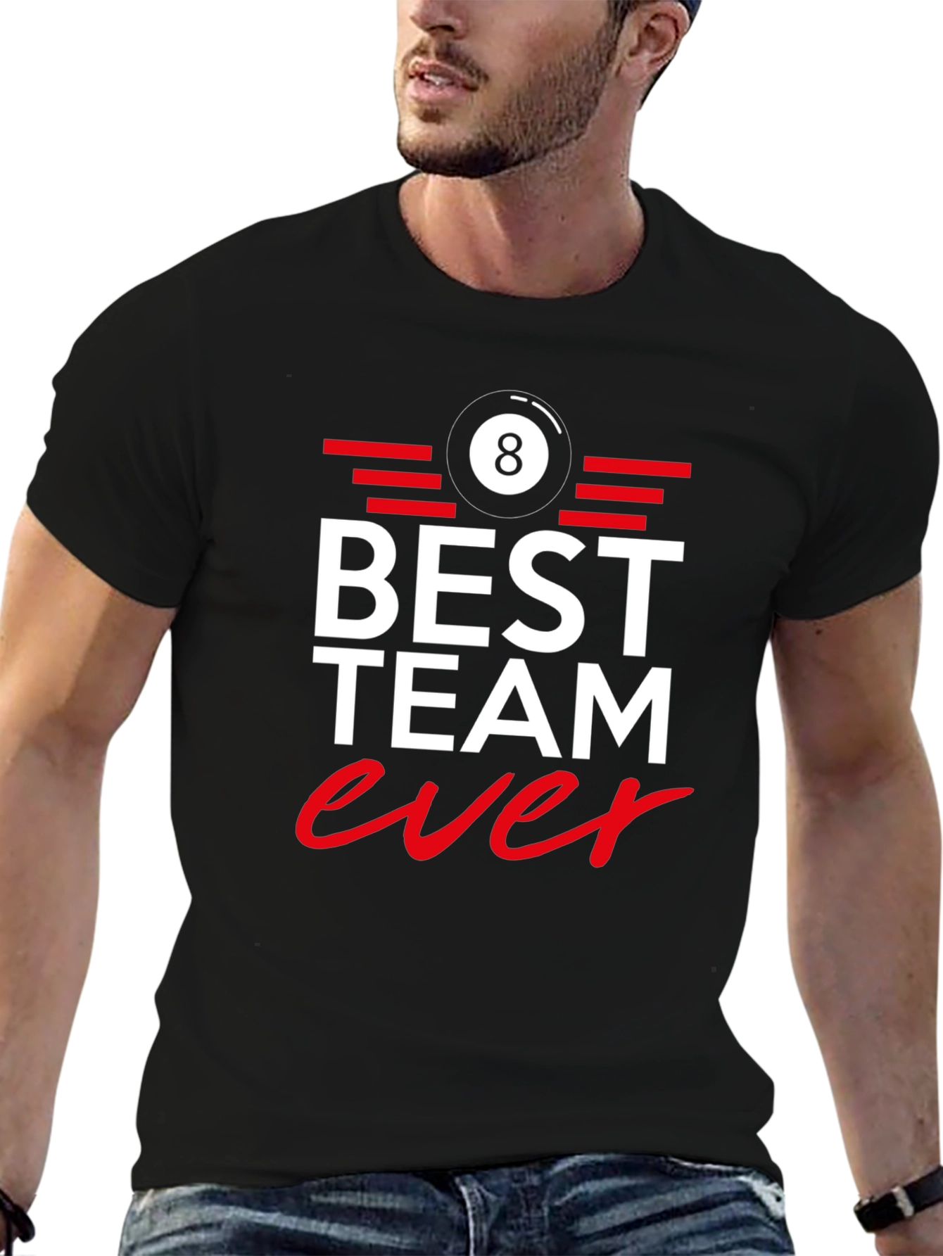 Best Team Ever 8 Ball Graphic Tee