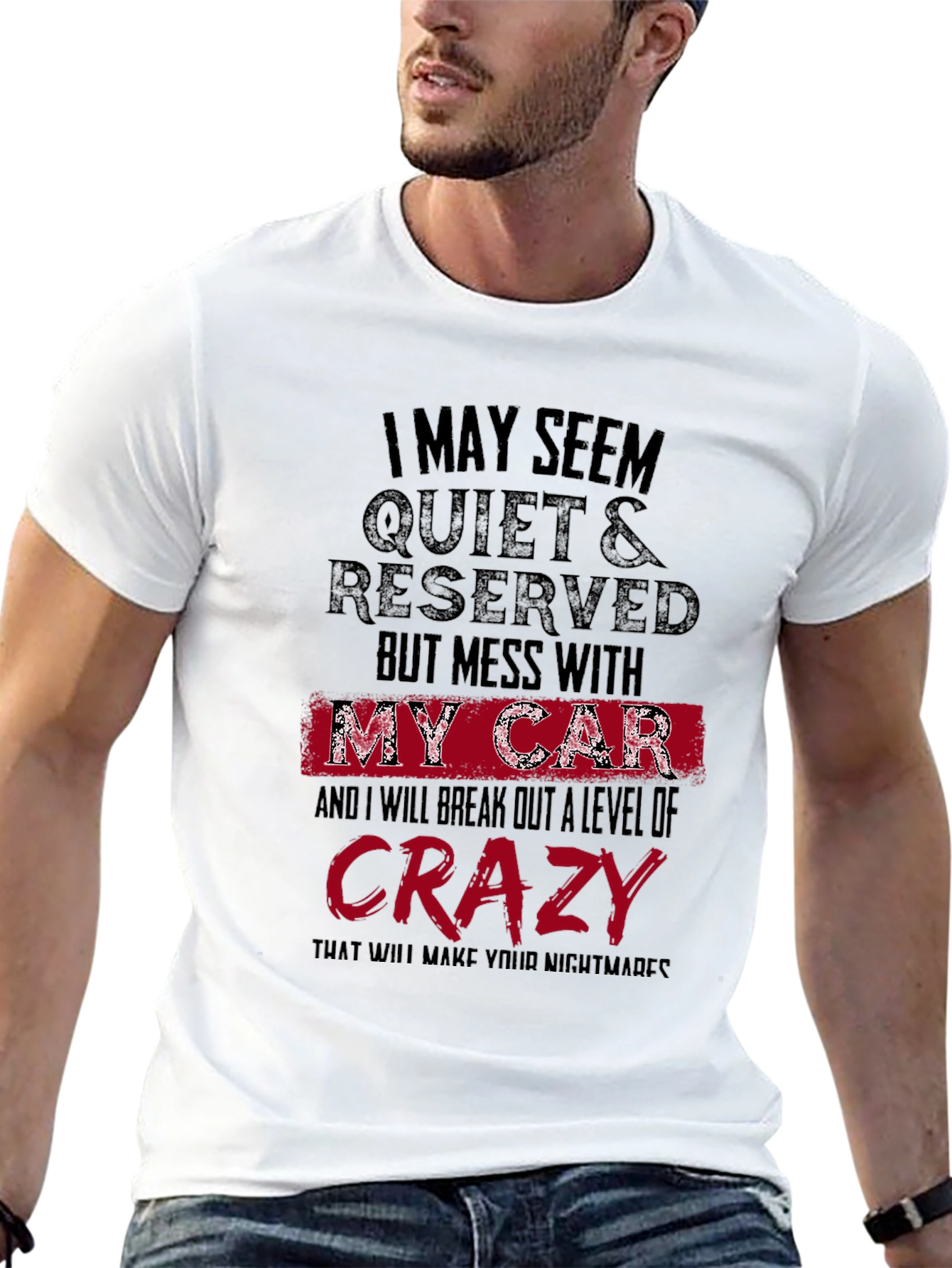 Quiet & Reserved Funny Car Lover T-Shirt