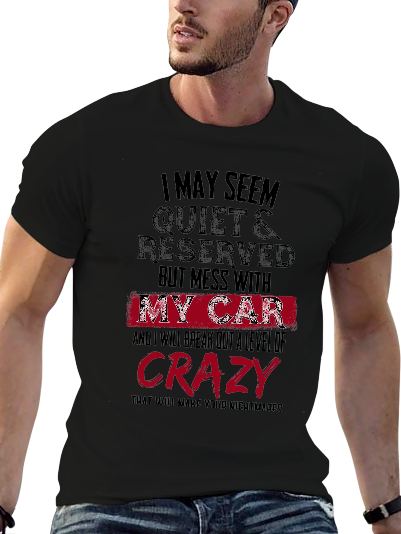 Quiet & Reserved Funny Car Lover T-Shirt