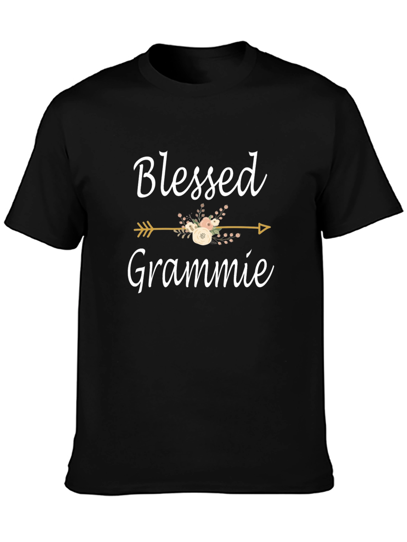 Blessed Grammie T-Shirt - Cute Floral Arrow Design
