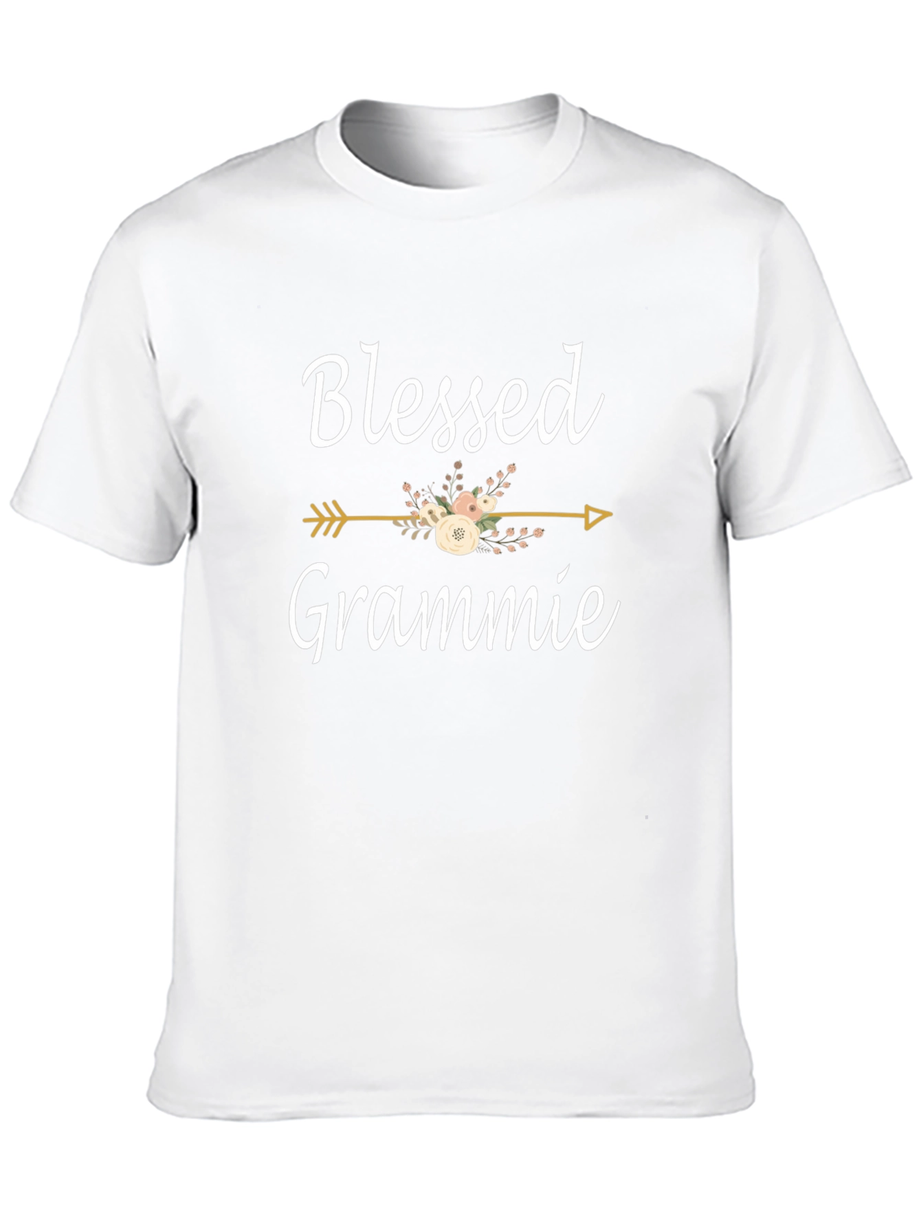 Blessed Grammie T-Shirt - Cute Floral Arrow Design