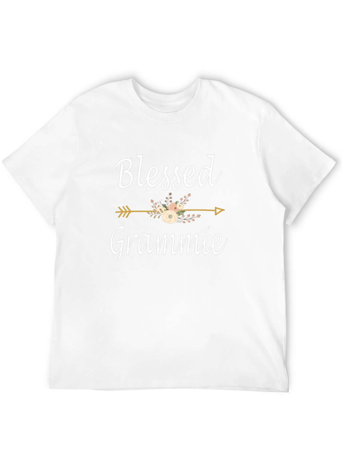 Blessed Grammie T-Shirt - Cute Floral Arrow Design
