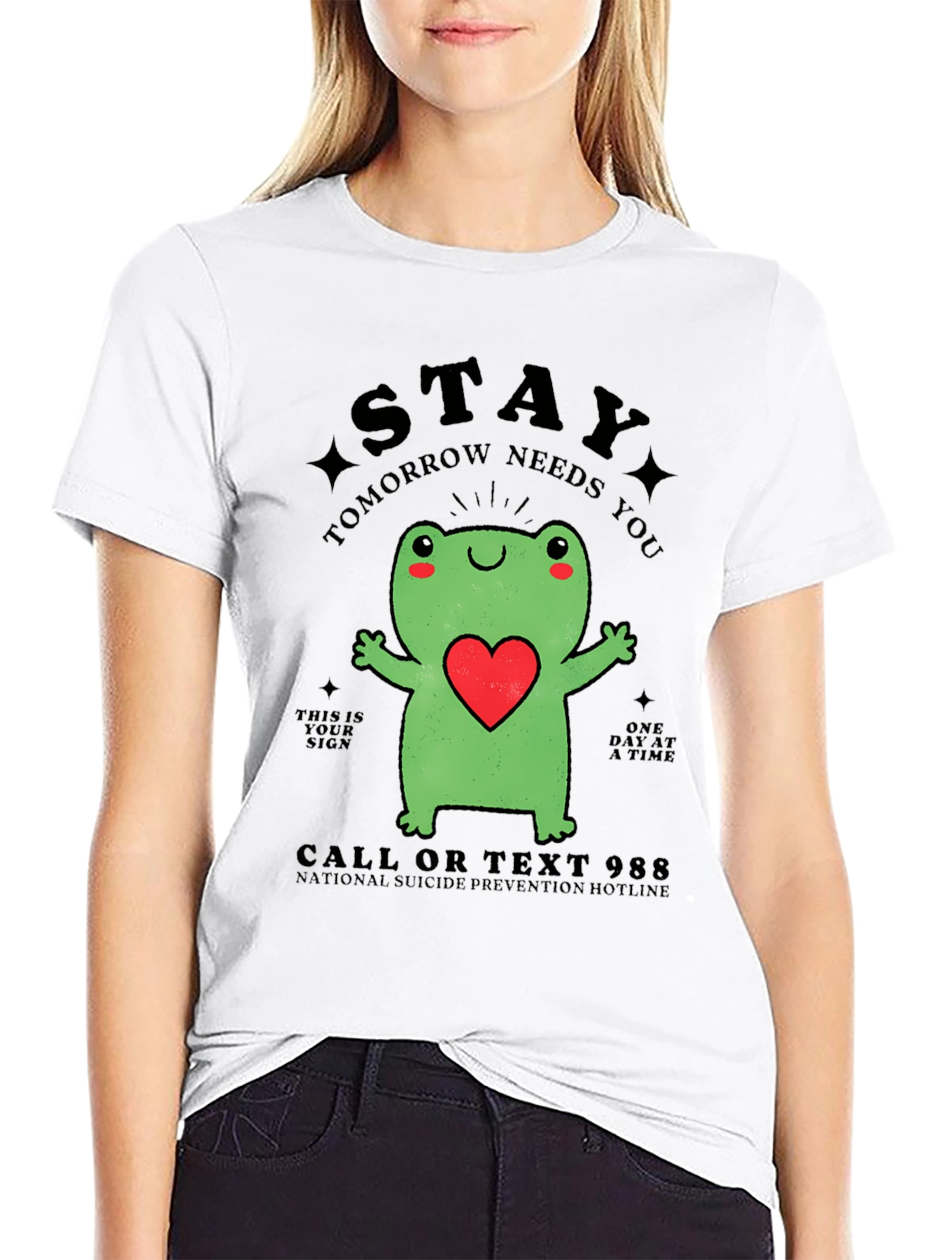 Stay Frog T-Shirt - Suicide Prevention Hotline