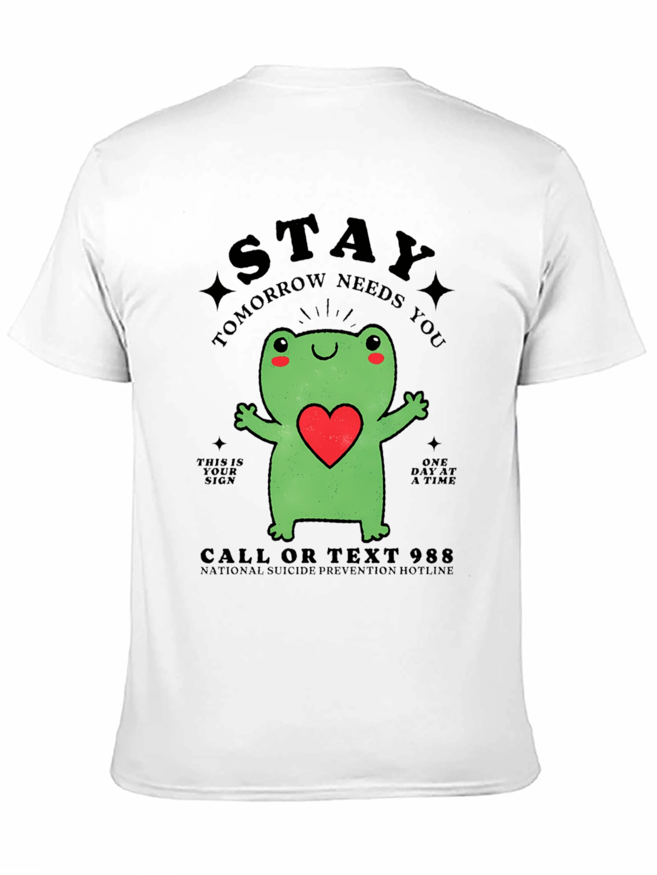 Stay Frog T-Shirt - Suicide Prevention Hotline