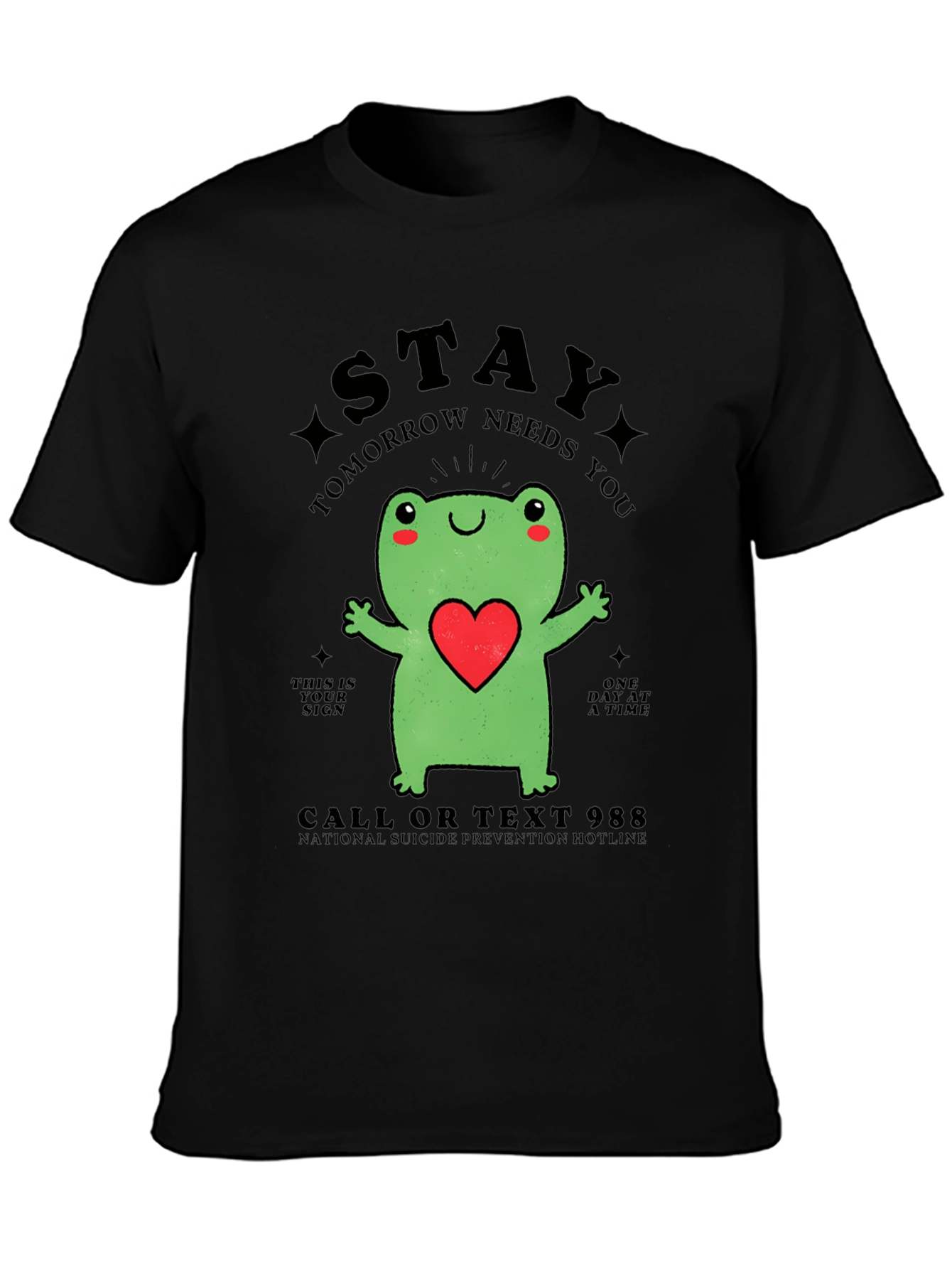 Stay Frog T-Shirt - Suicide Prevention Hotline