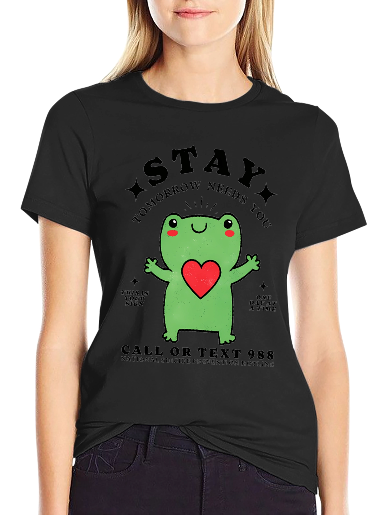 Stay Frog T-Shirt - Suicide Prevention Hotline