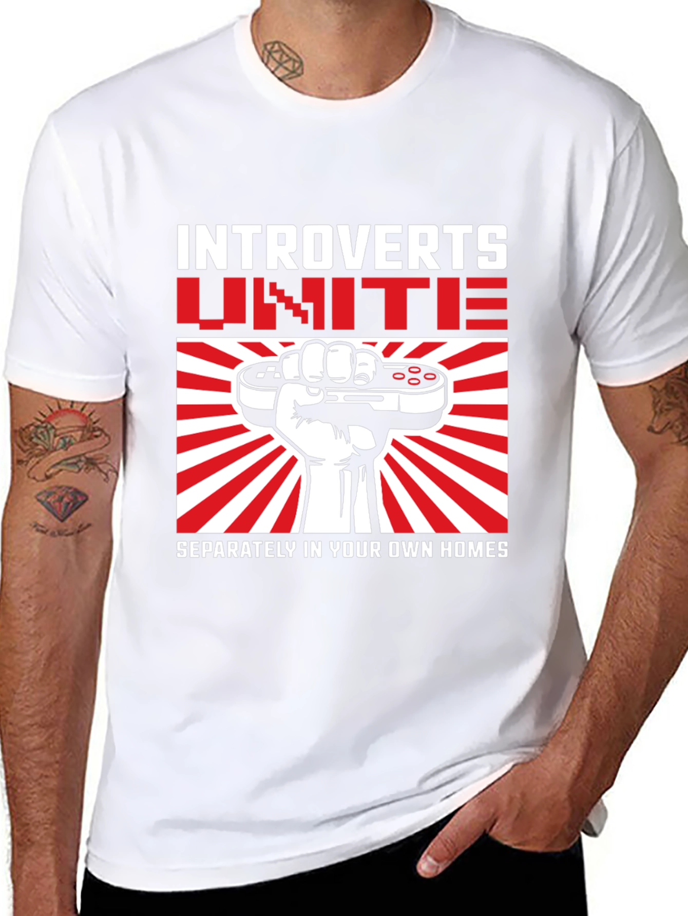 Introverts Unite Graphic T-Shirt - Separately!