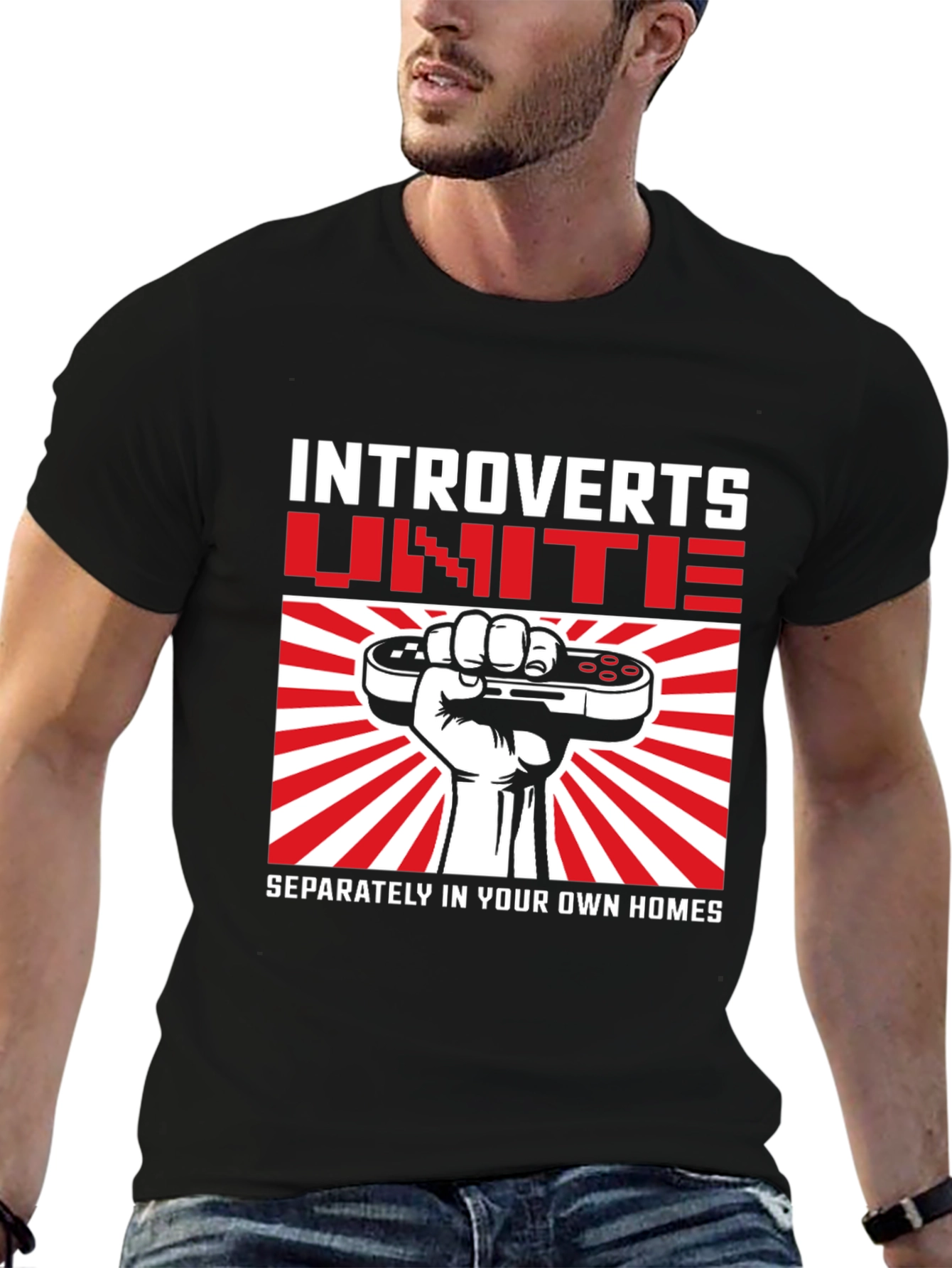 Introverts Unite Graphic T-Shirt - Separately!