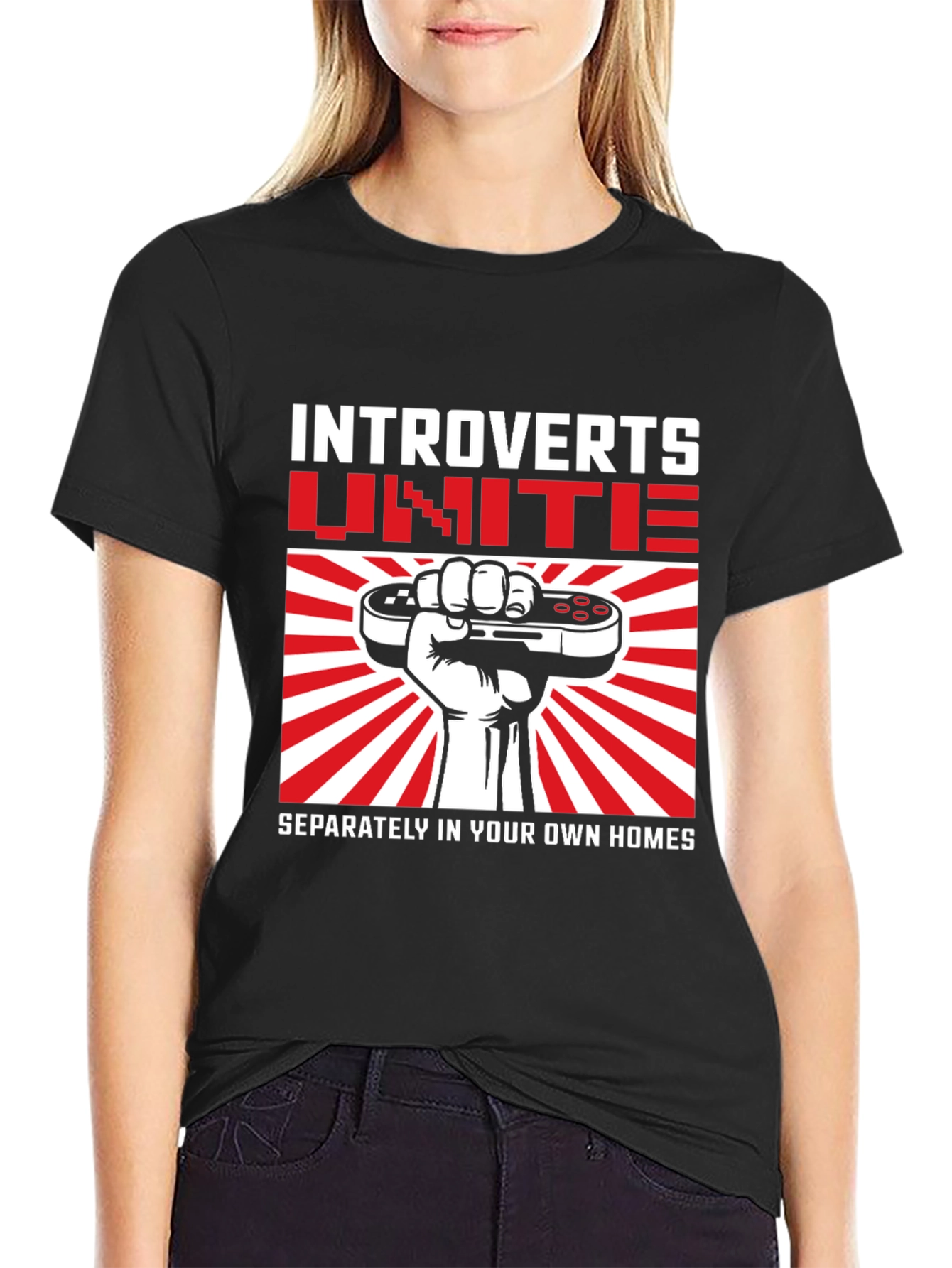 Introverts Unite Graphic T-Shirt - Separately!