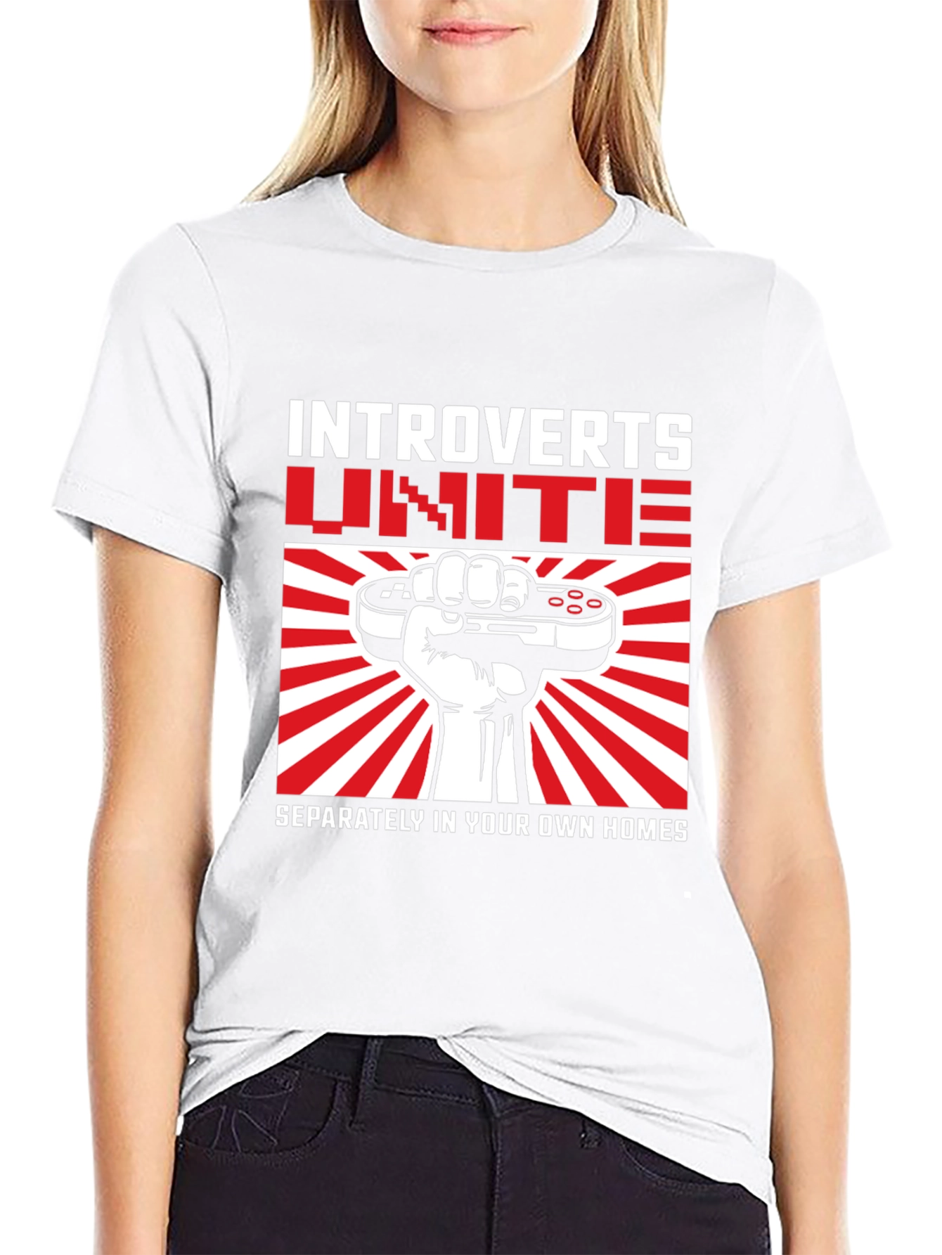 Introverts Unite Graphic T-Shirt - Separately!
