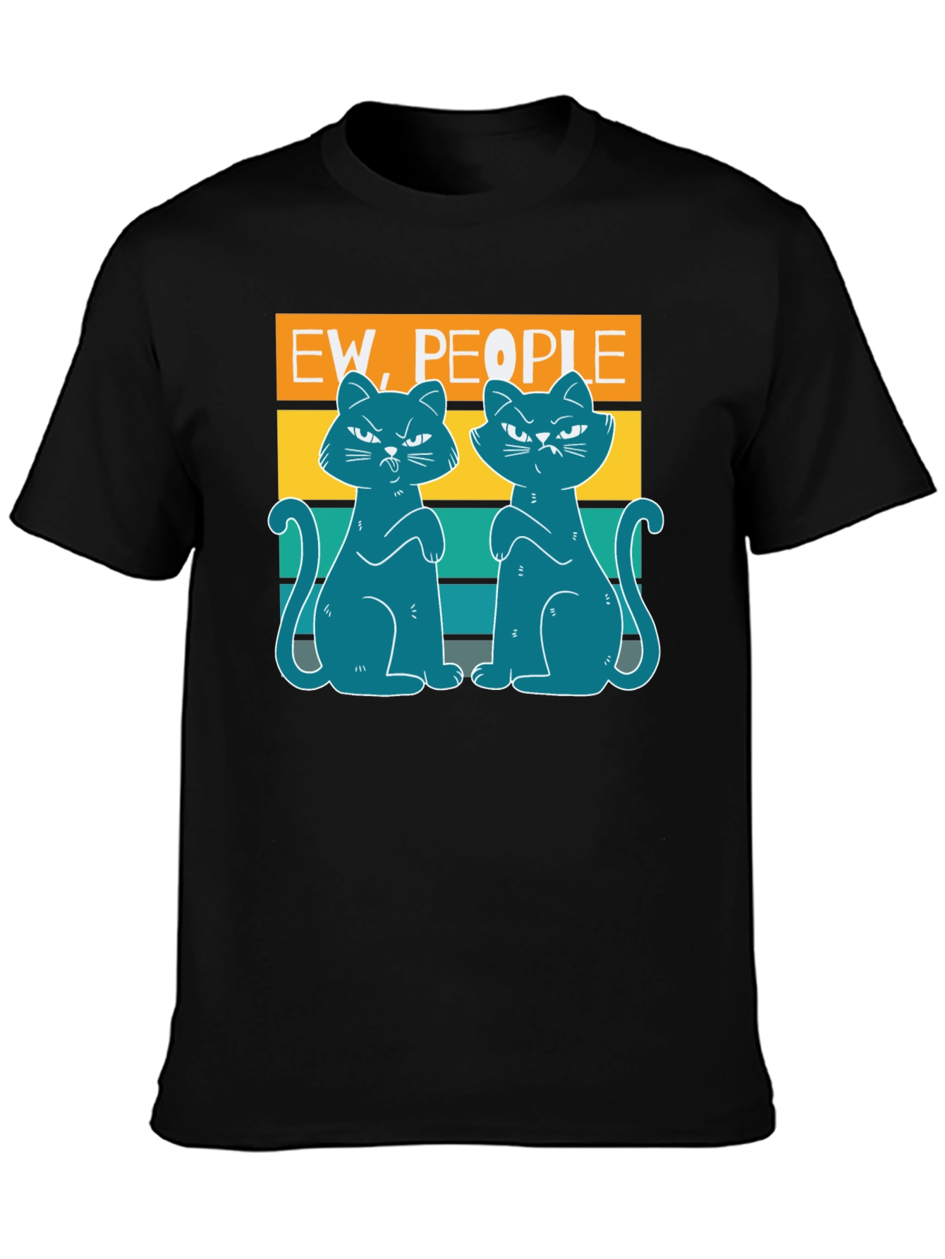 Ew People Cat T-Shirt - Sarcastic Funny Cat Tee