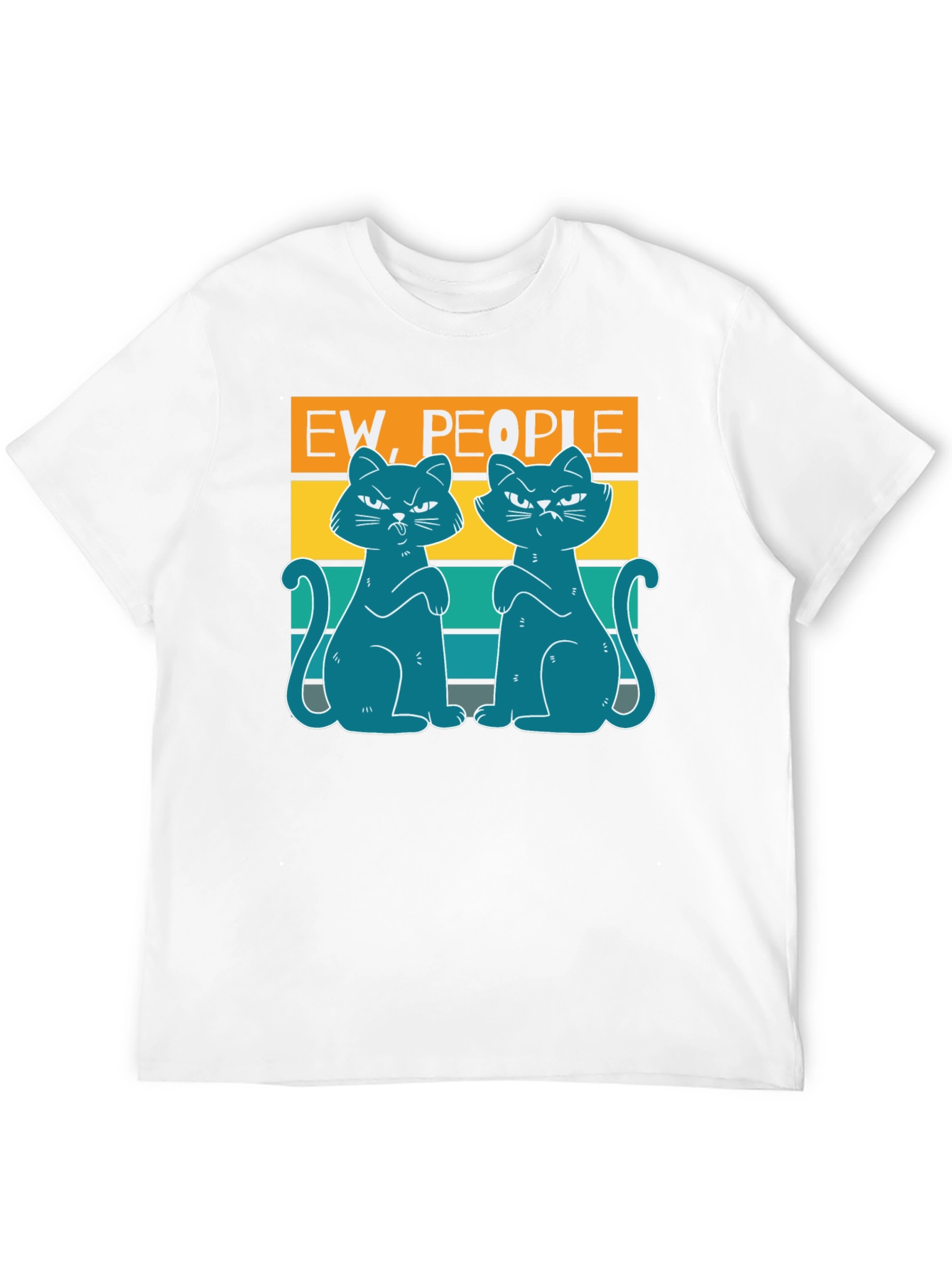 Ew People Cat T-Shirt - Sarcastic Funny Cat Tee