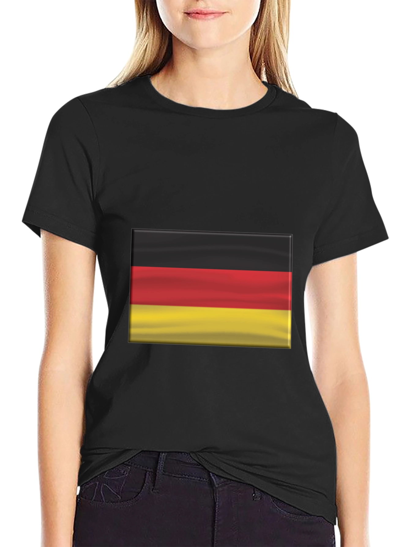 Germany Flag Graphic Black T-Shirt
