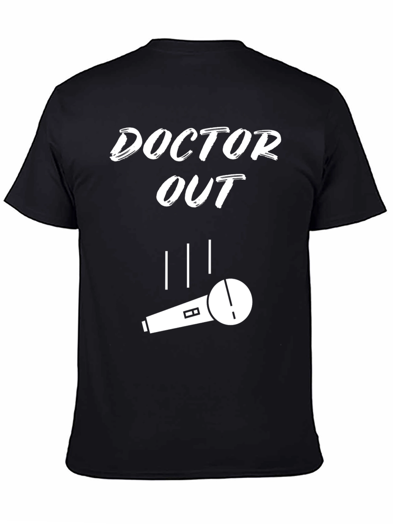 Doctor Out Microphone T-Shirt - Black