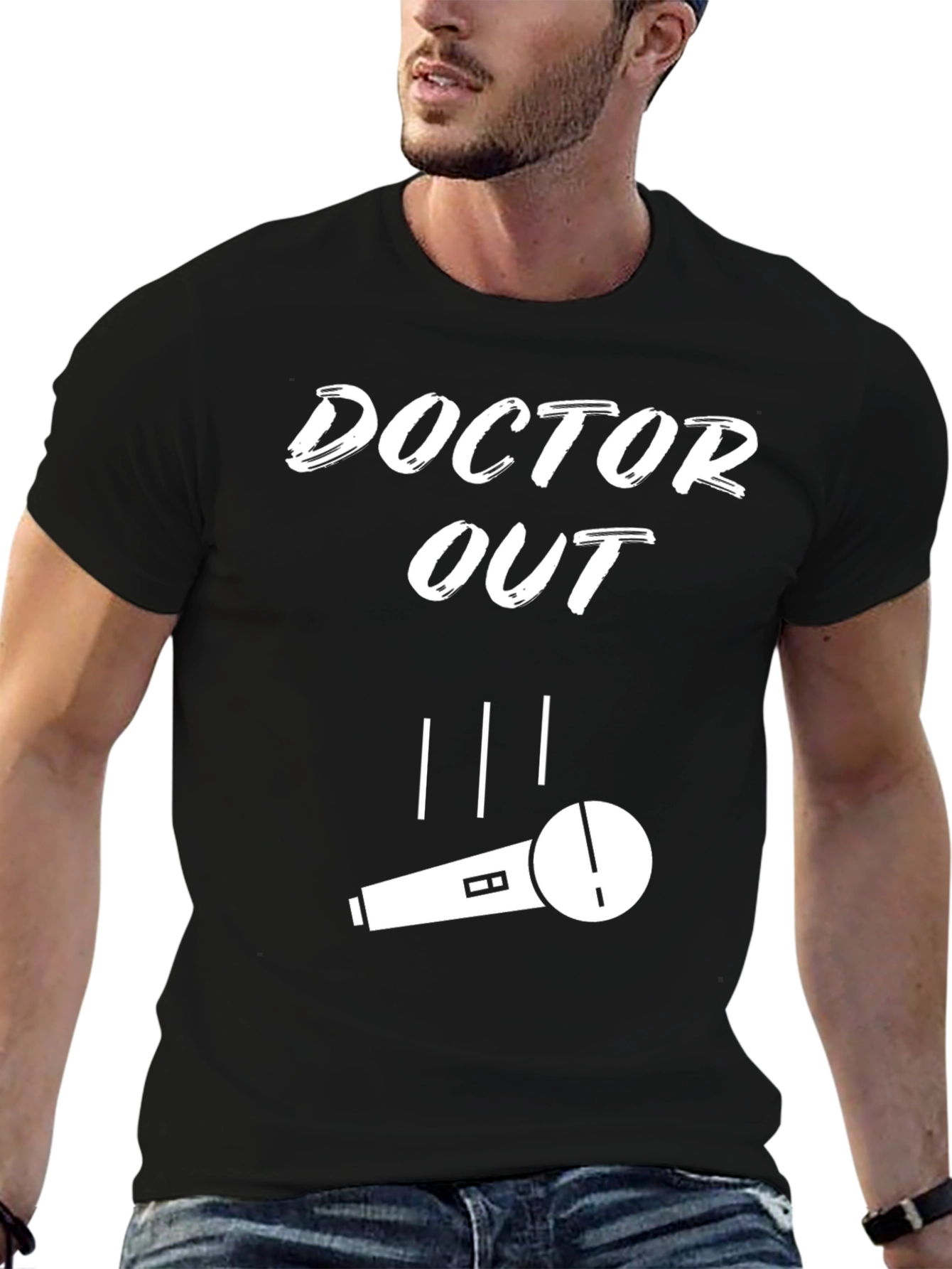 Doctor Out Microphone T-Shirt - Black