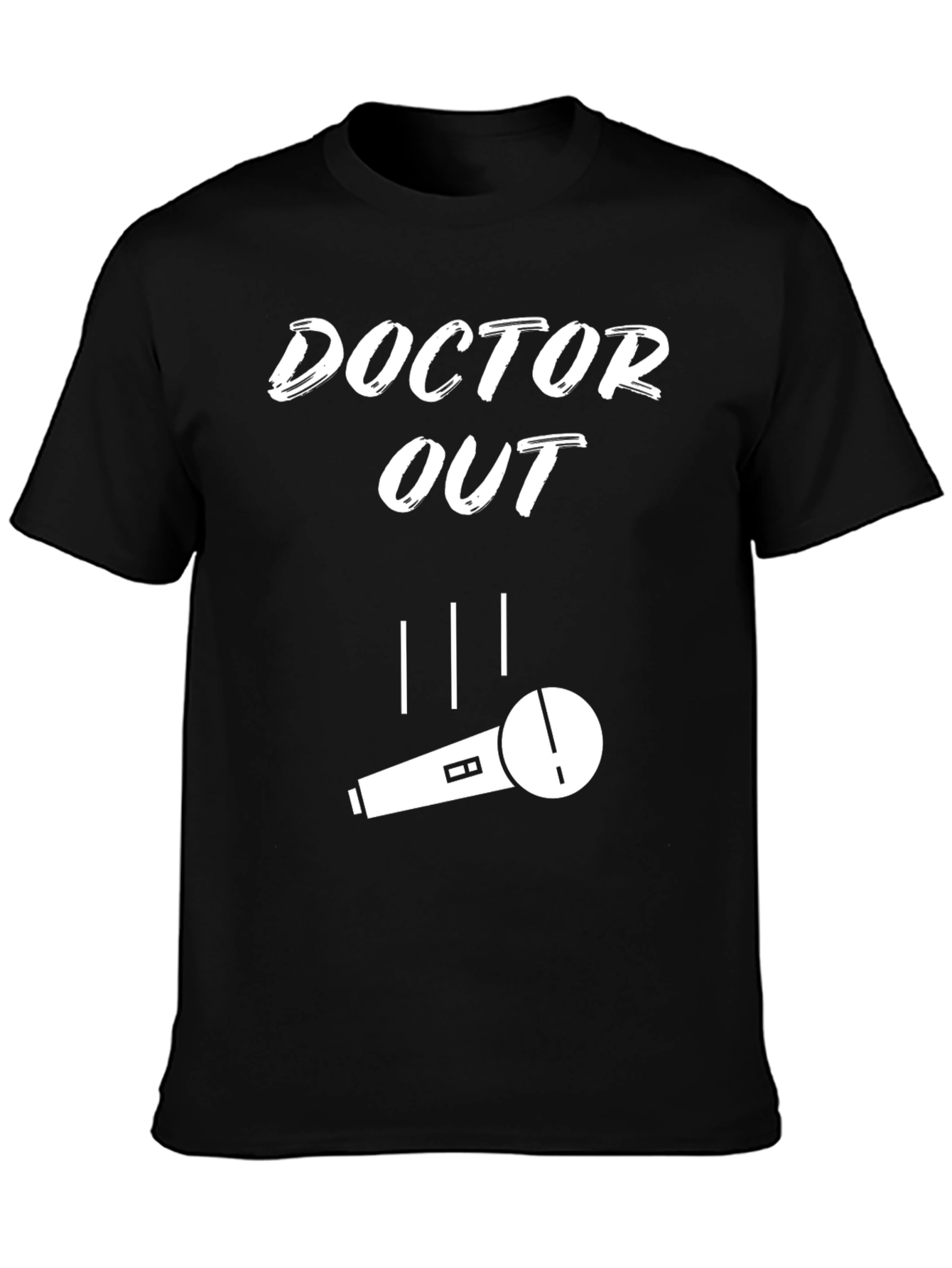 Doctor Out Microphone T-Shirt - Black