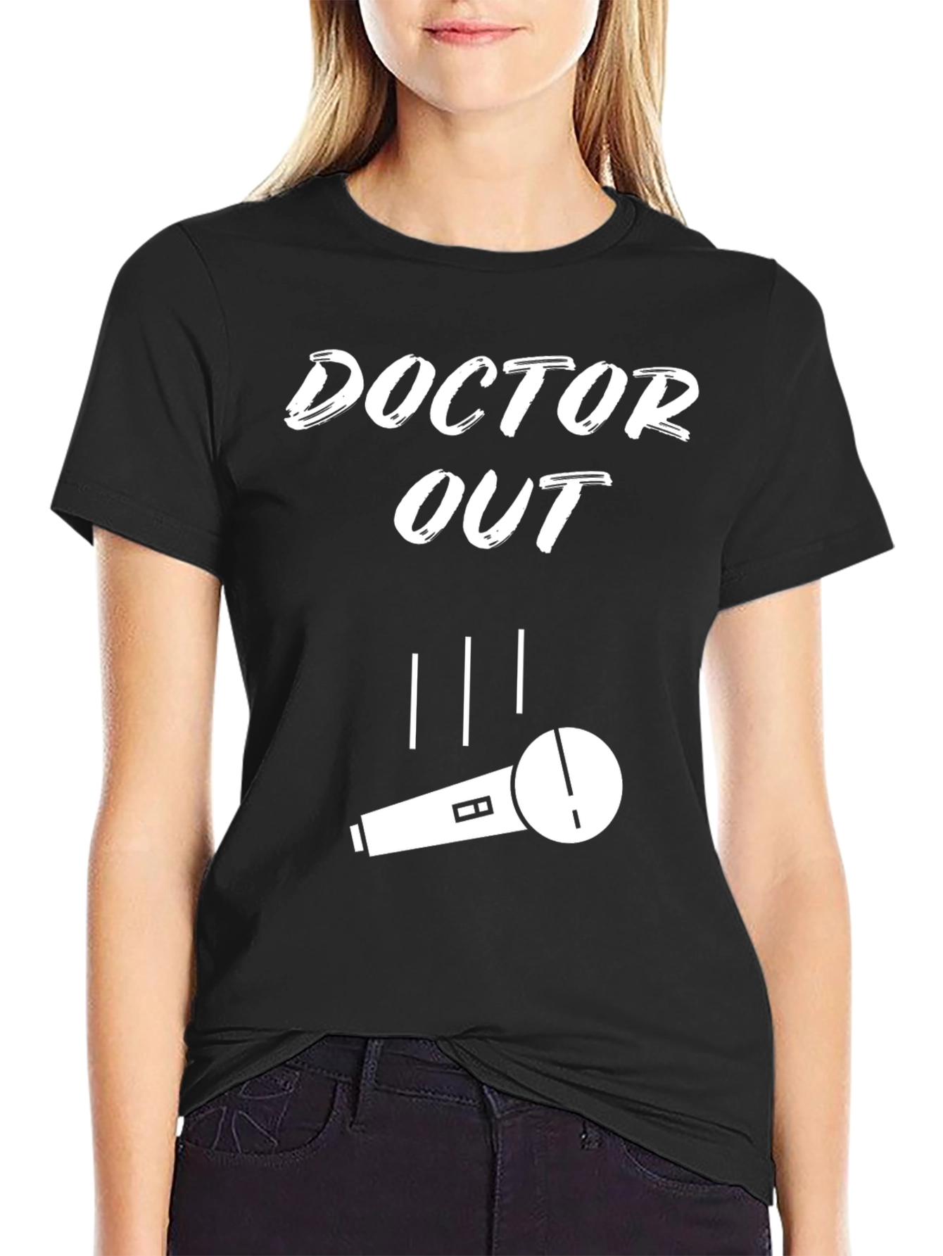 Doctor Out Microphone T-Shirt - Black