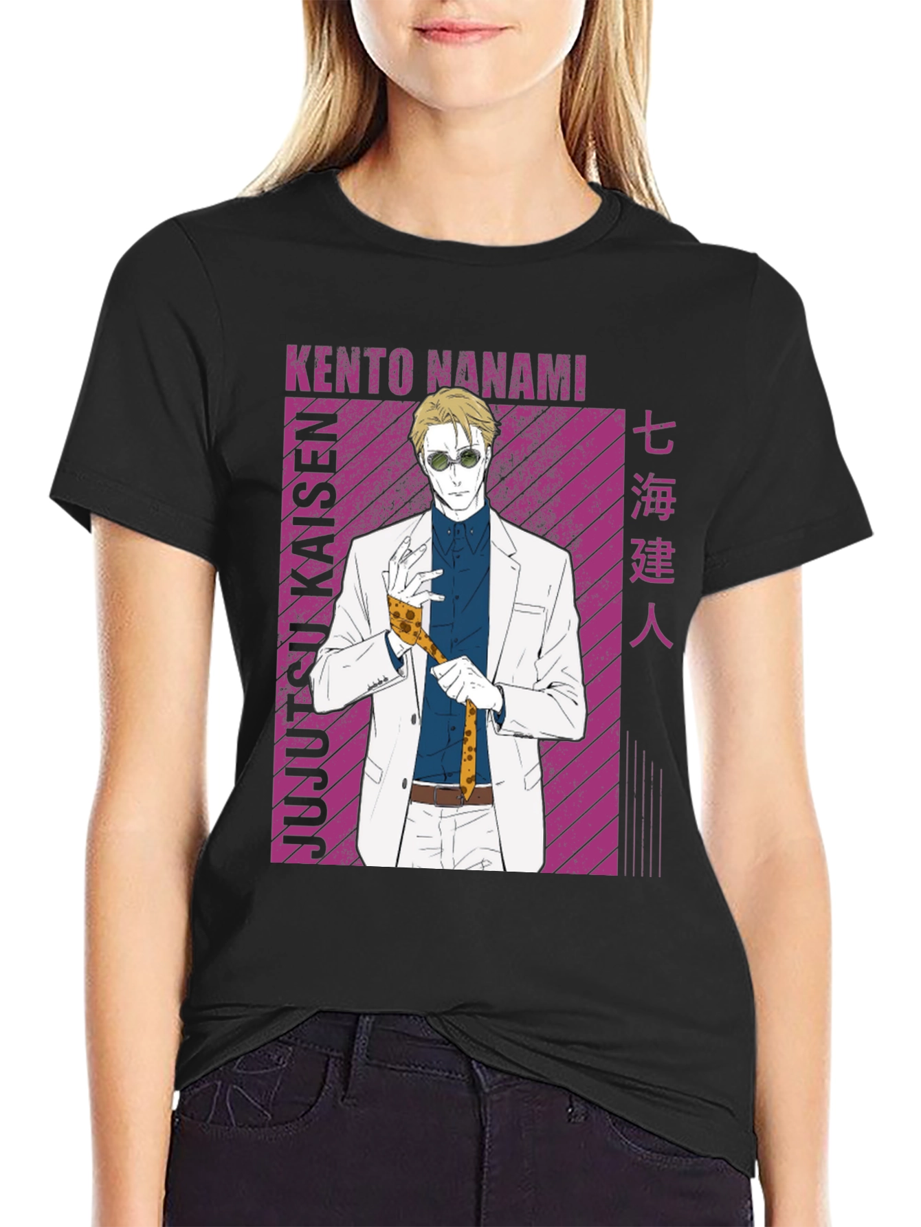 Kento Nanami Jujutsu Kaisen Black T-Shirt