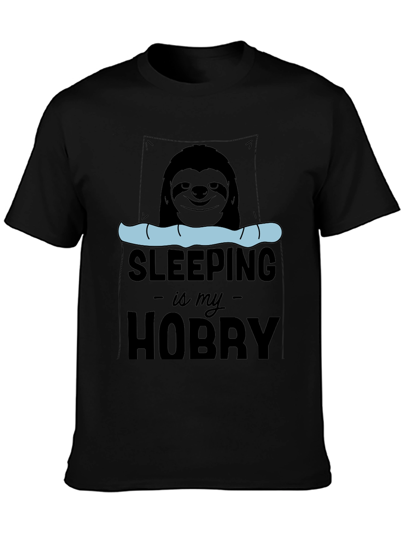Sleeping is My Hobby Sloth Graphic T-Shirt
