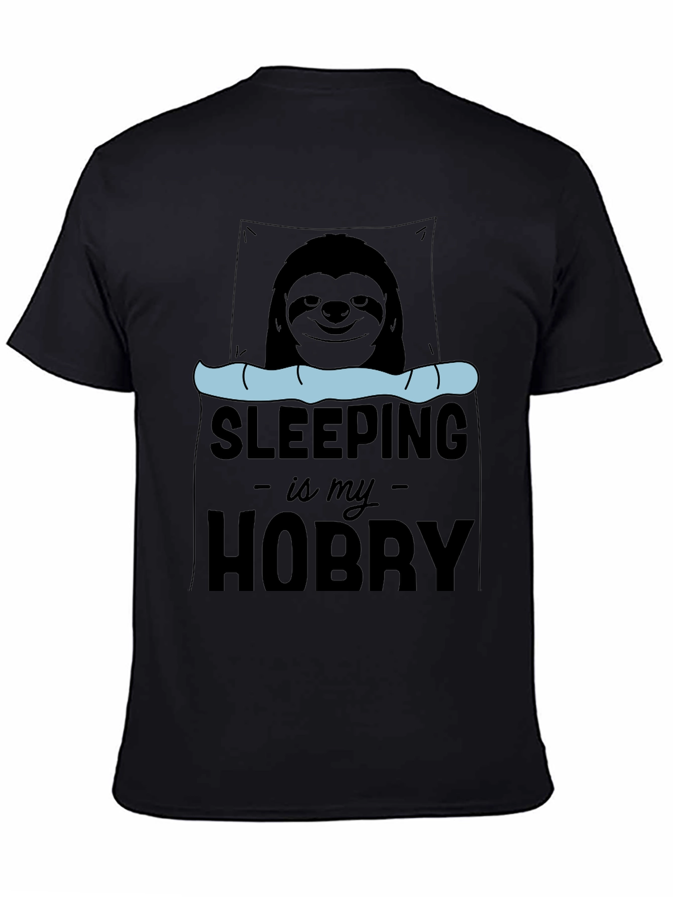 Sleeping is My Hobby Sloth Graphic T-Shirt