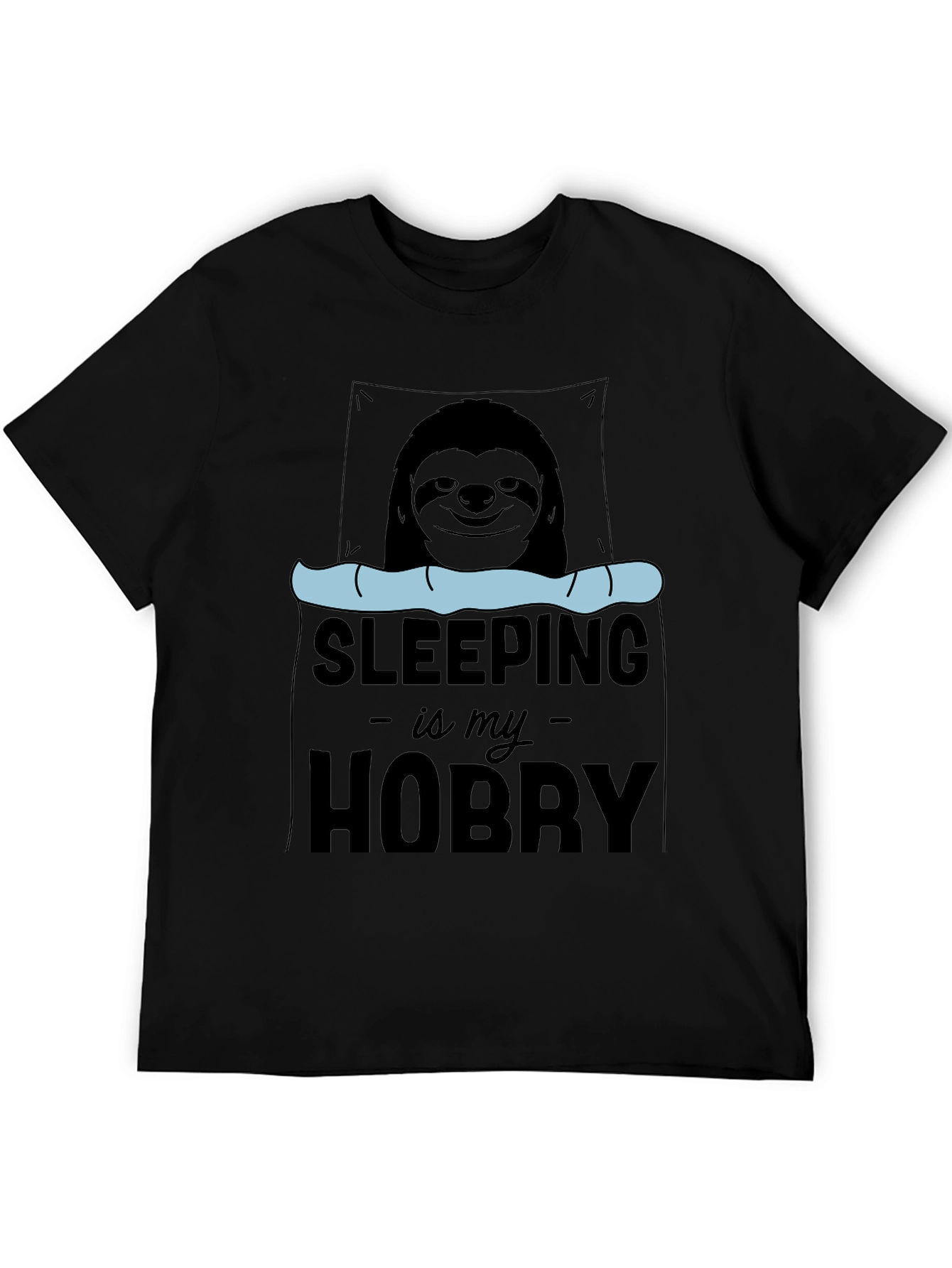 Sleeping is My Hobby Sloth Graphic T-Shirt