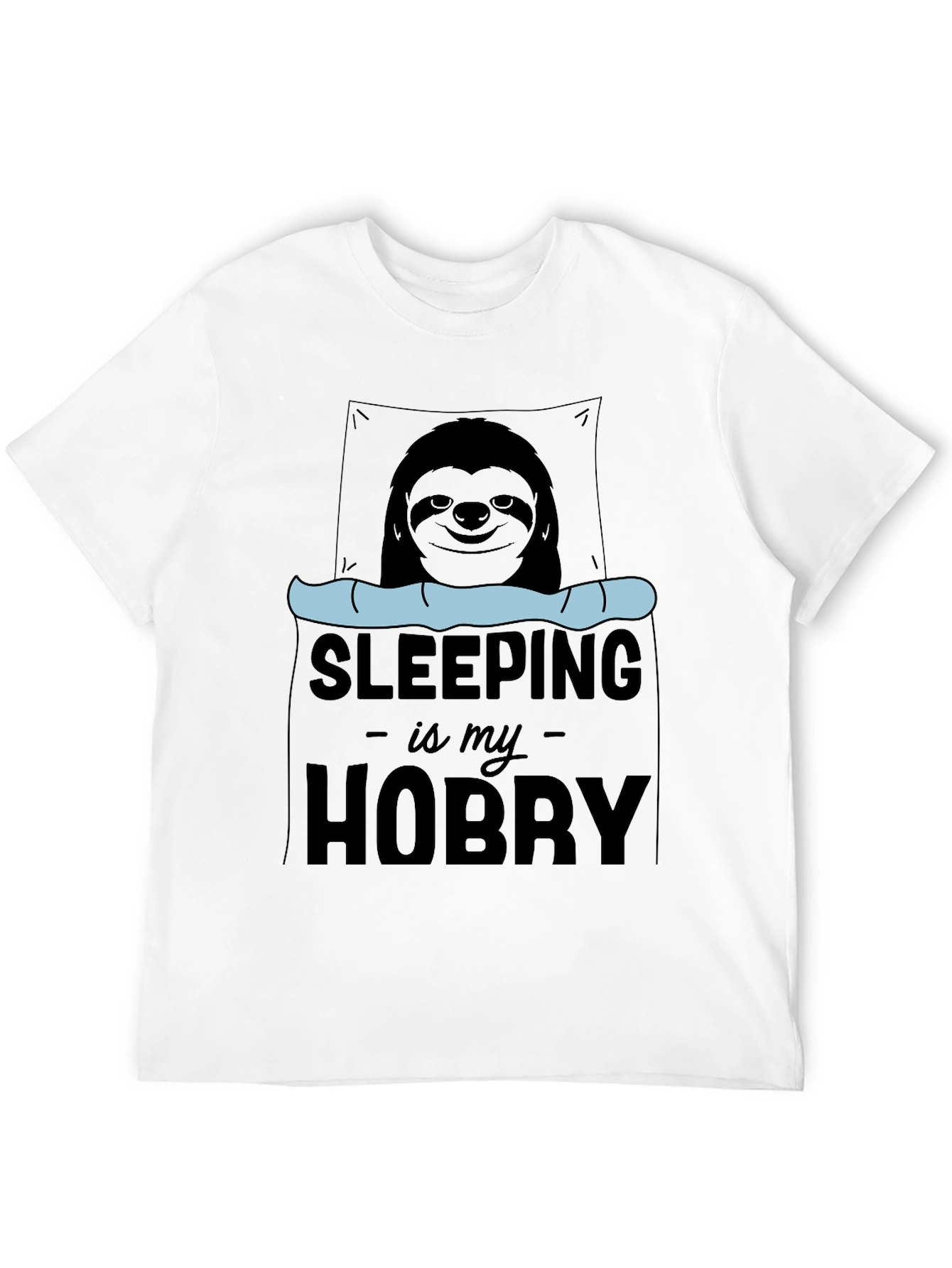Sleeping is My Hobby Sloth Graphic T-Shirt