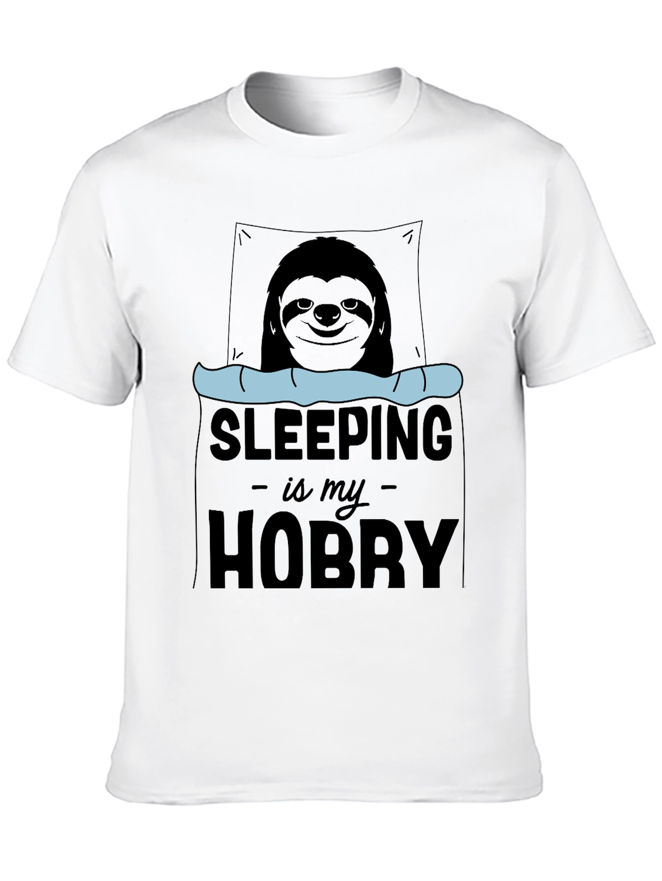 Sleeping is My Hobby Sloth Graphic T-Shirt