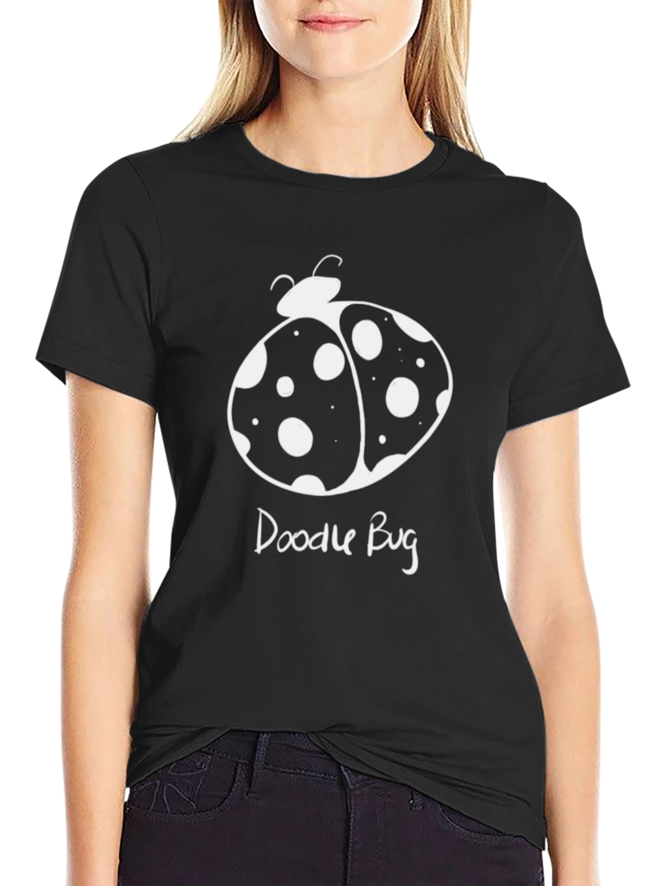 Doodle Bug Graphic Tee - Black Unisex T-Shirt