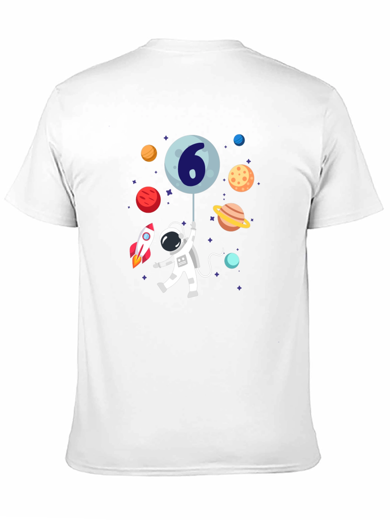 Astronaut 6th Birthday T-Shirt - Space Theme