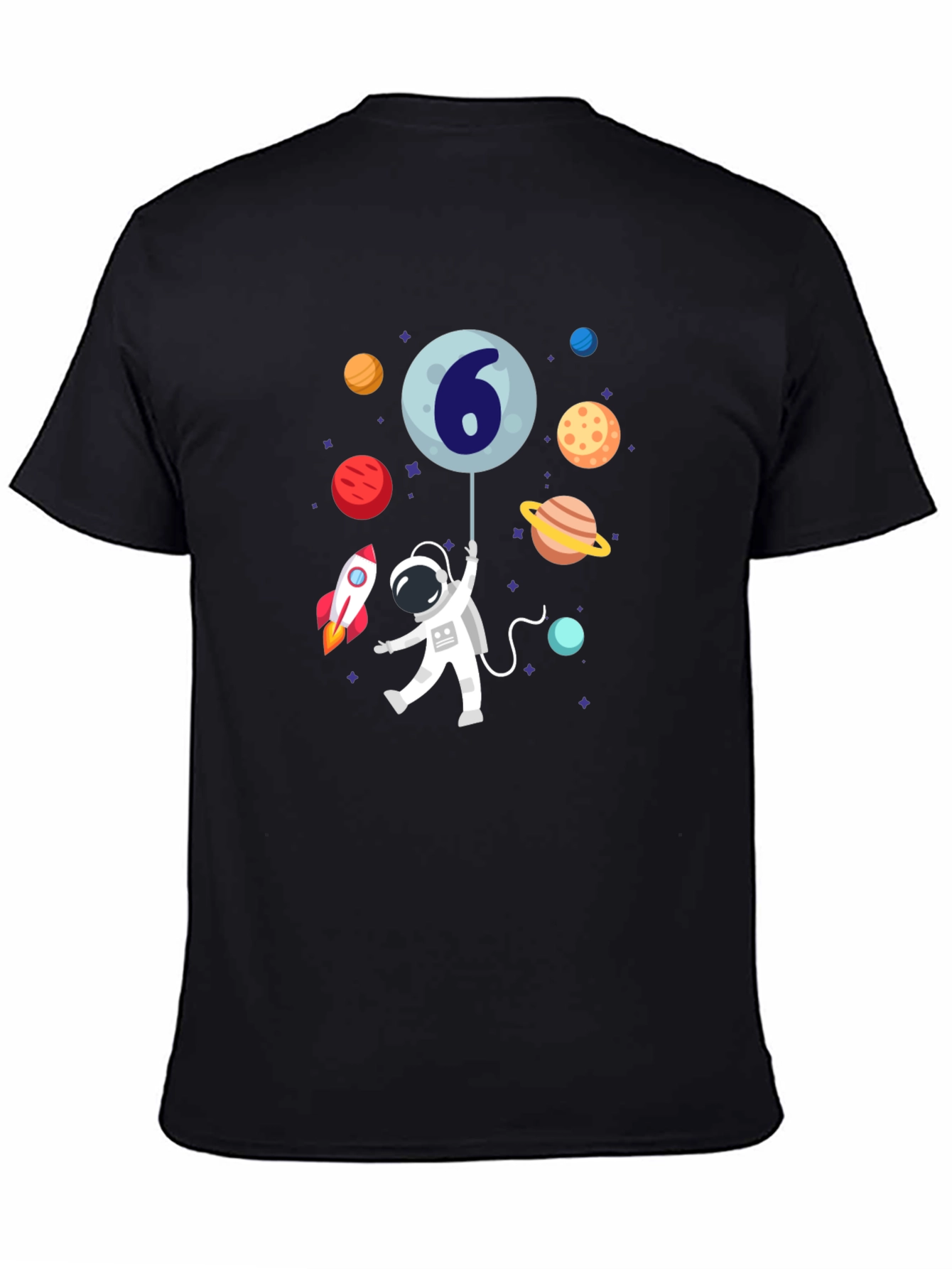 Astronaut 6th Birthday T-Shirt - Space Theme