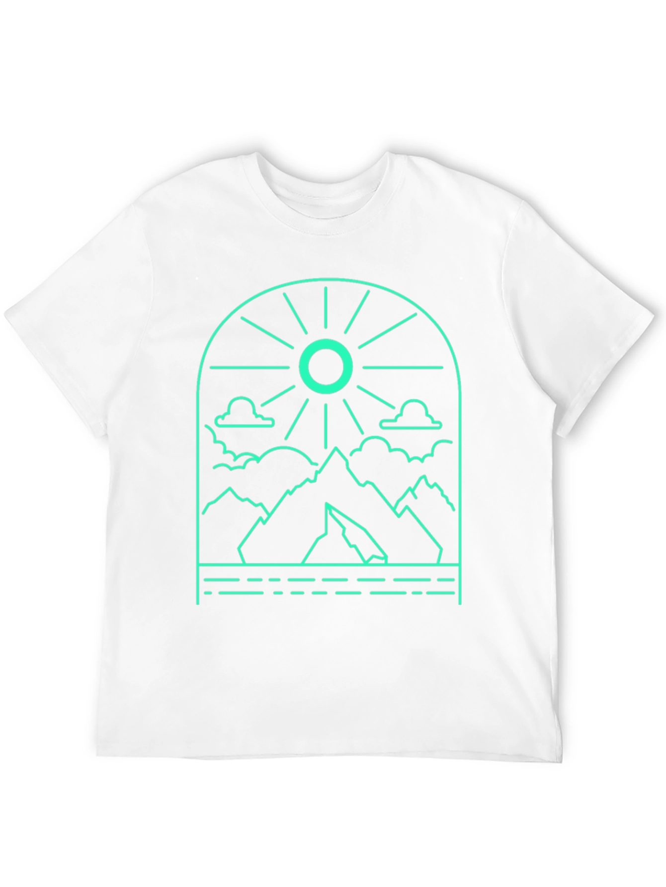 Mountain Graphic Black Tee - Adventure Style