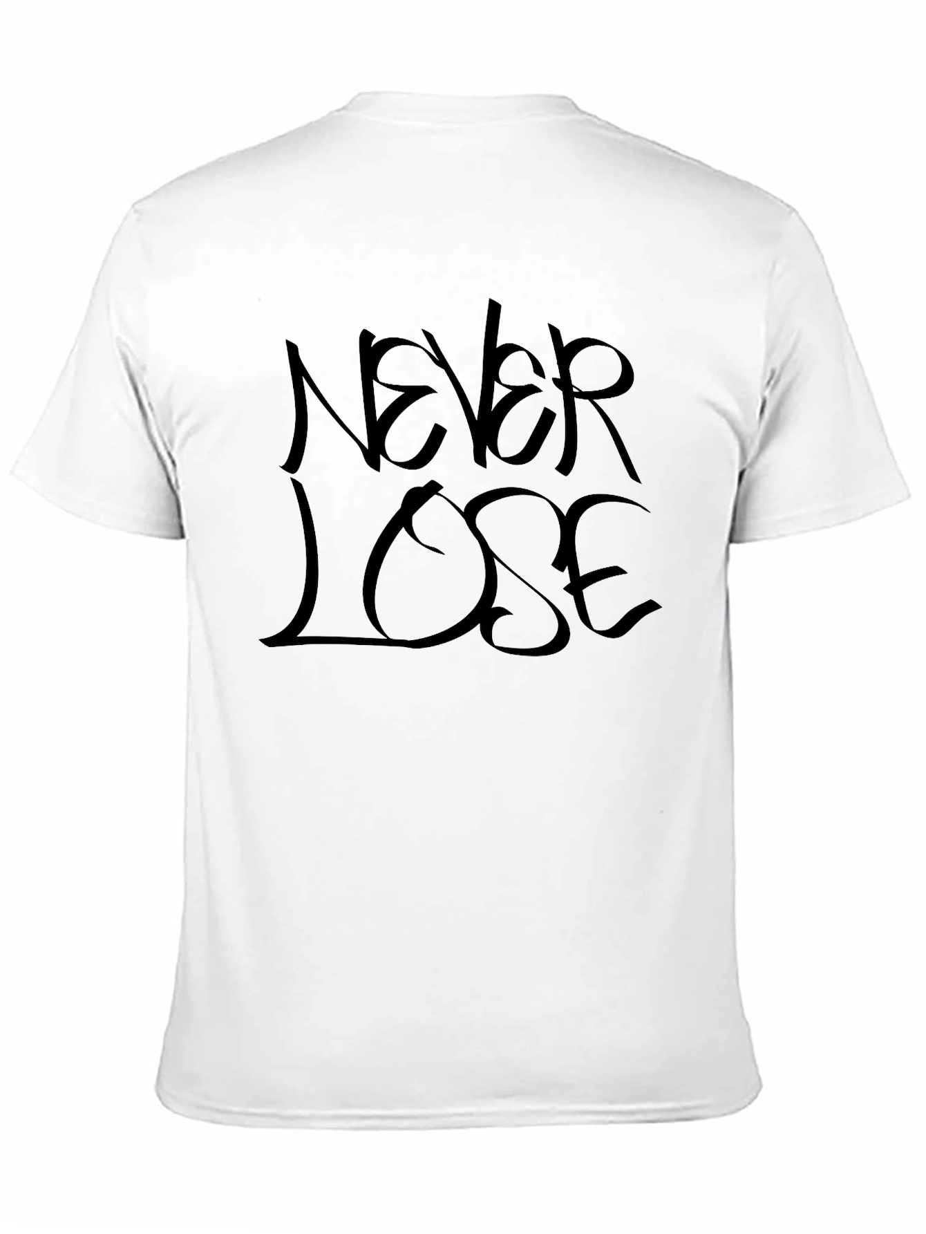 Never Lose Black Graphic T-Shirt