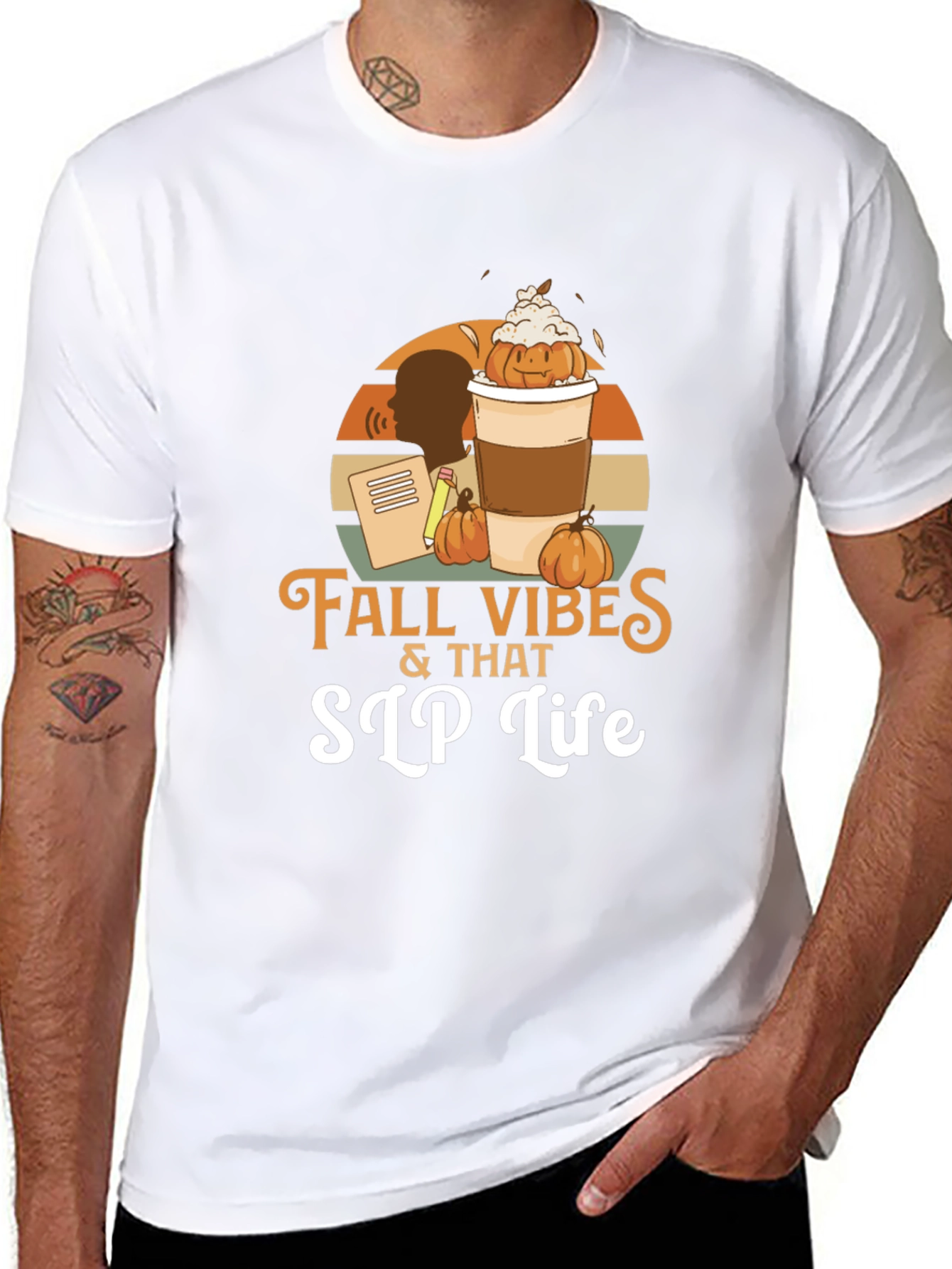 Fall Vibes SLP Life Black T-Shirt