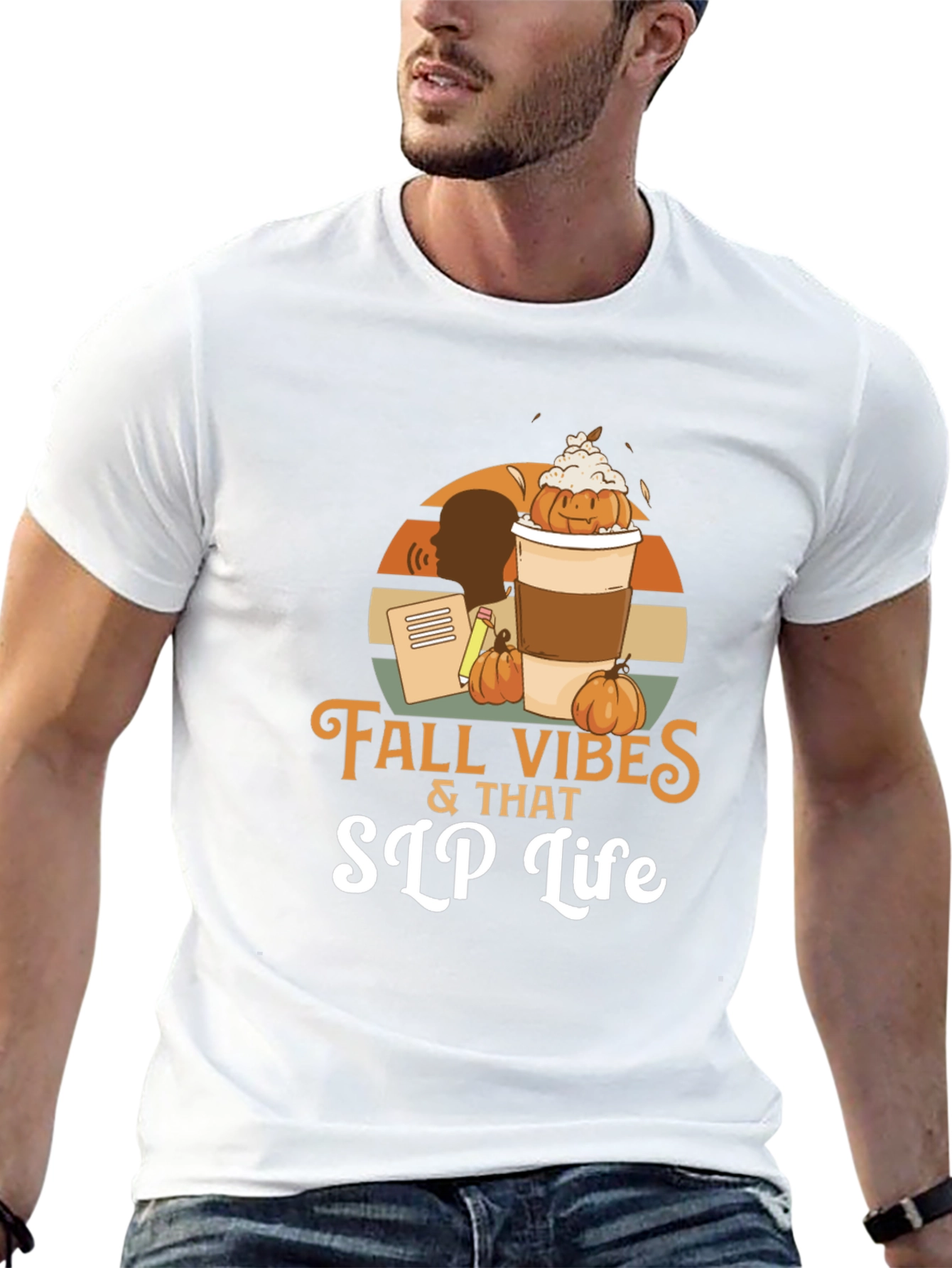 Fall Vibes SLP Life Black T-Shirt