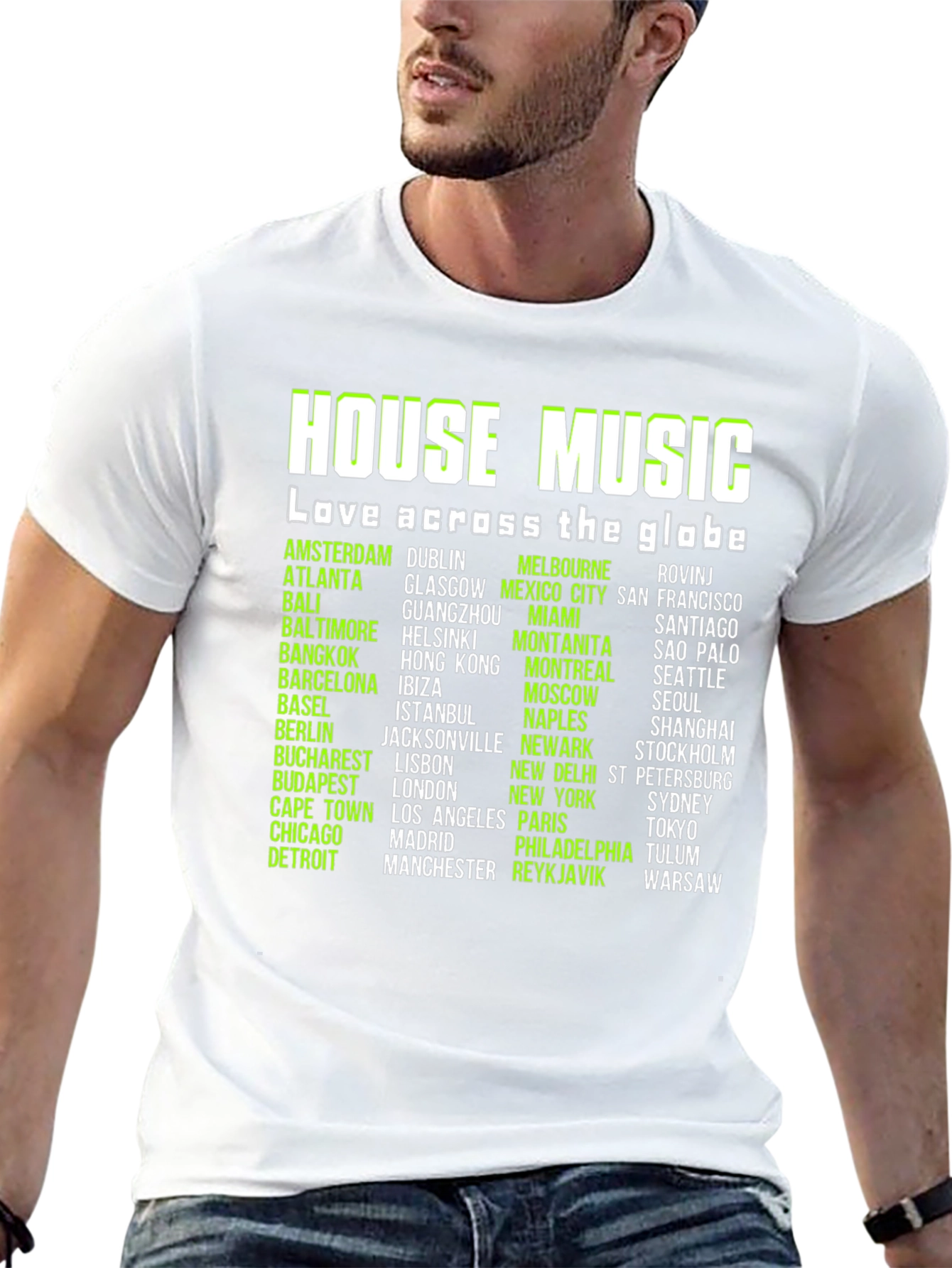 House Music Lover Black T-Shirt