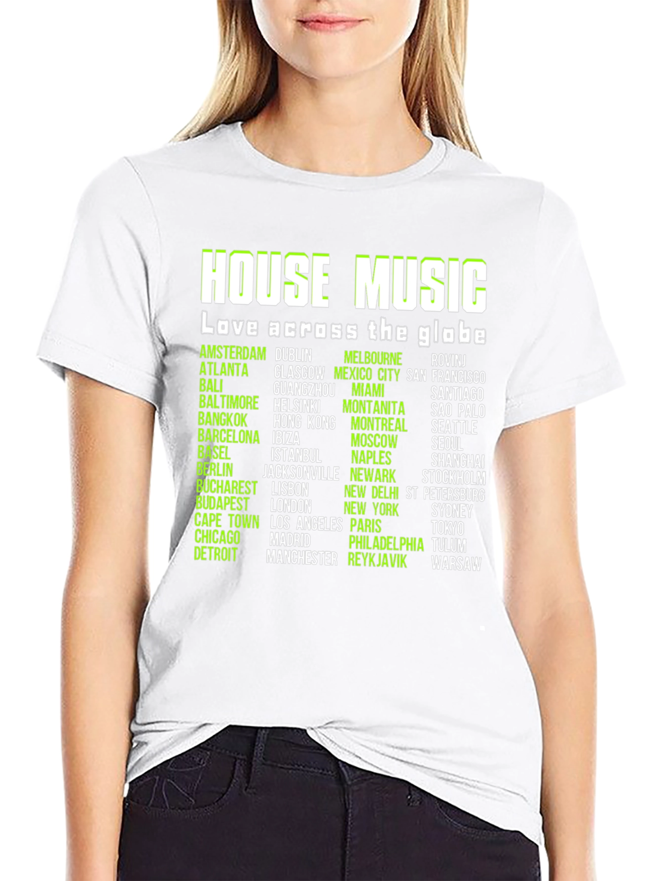 House Music Lover Black T-Shirt