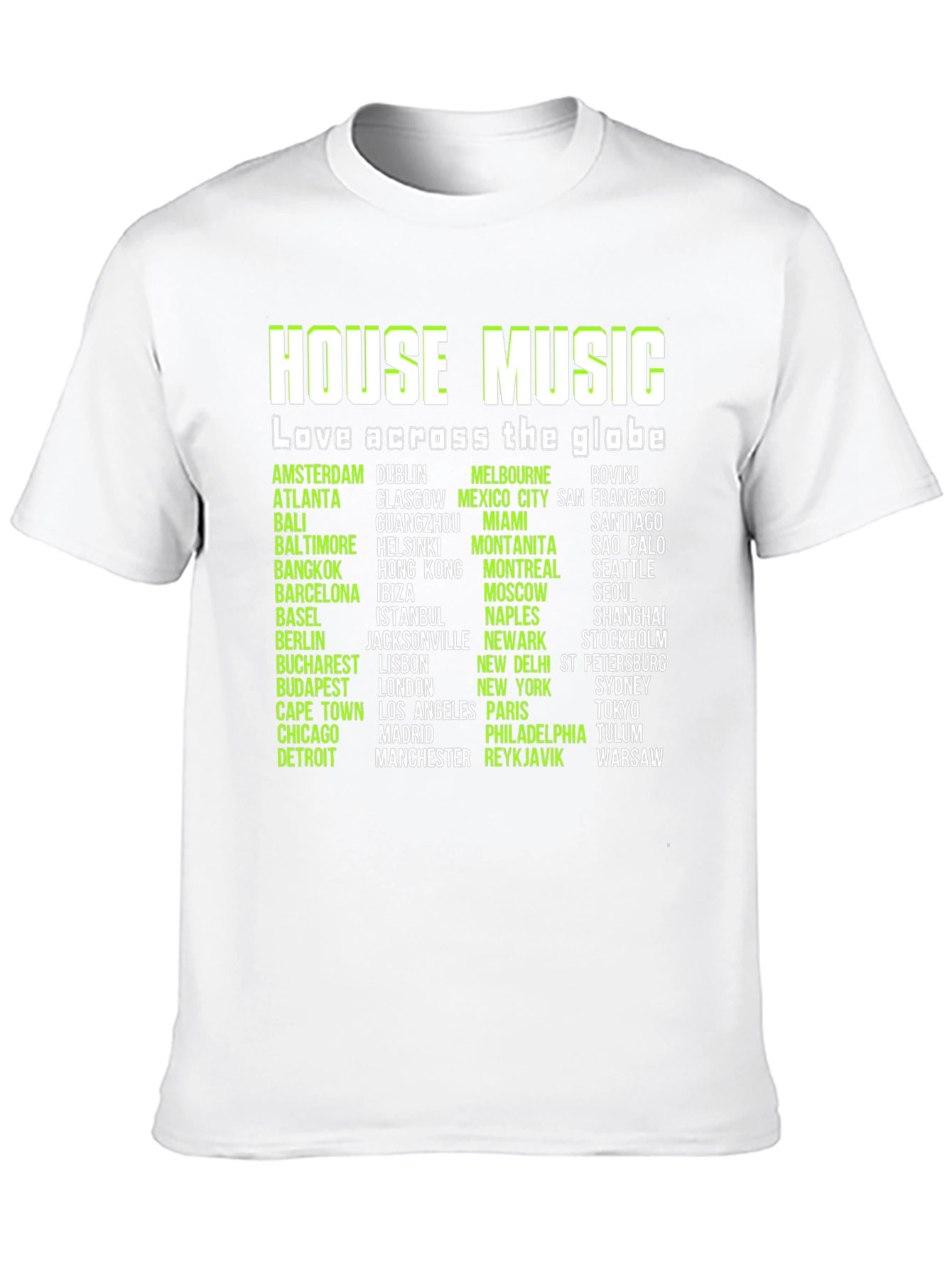 House Music Lover Black T-Shirt