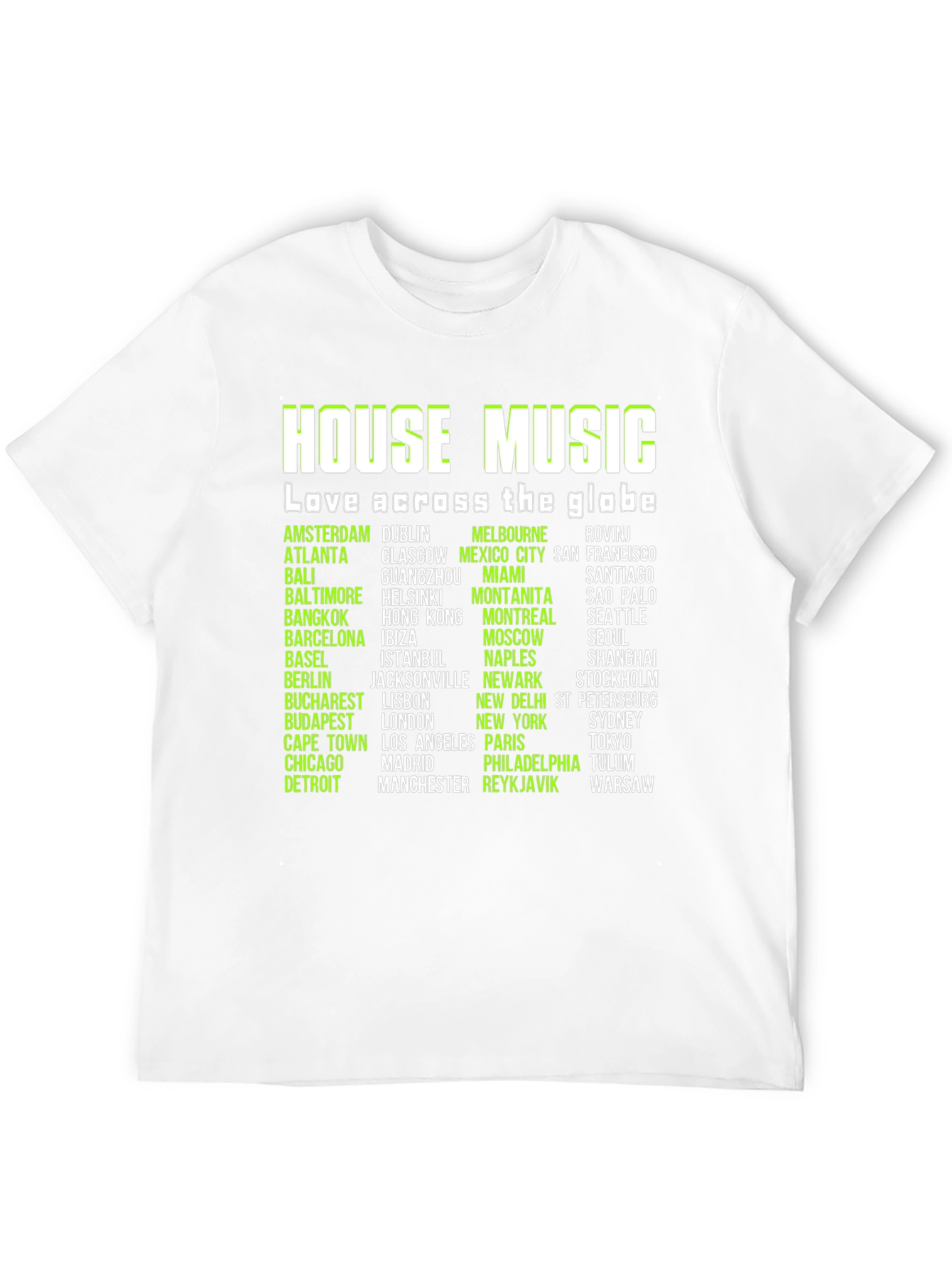 House Music Lover Black T-Shirt