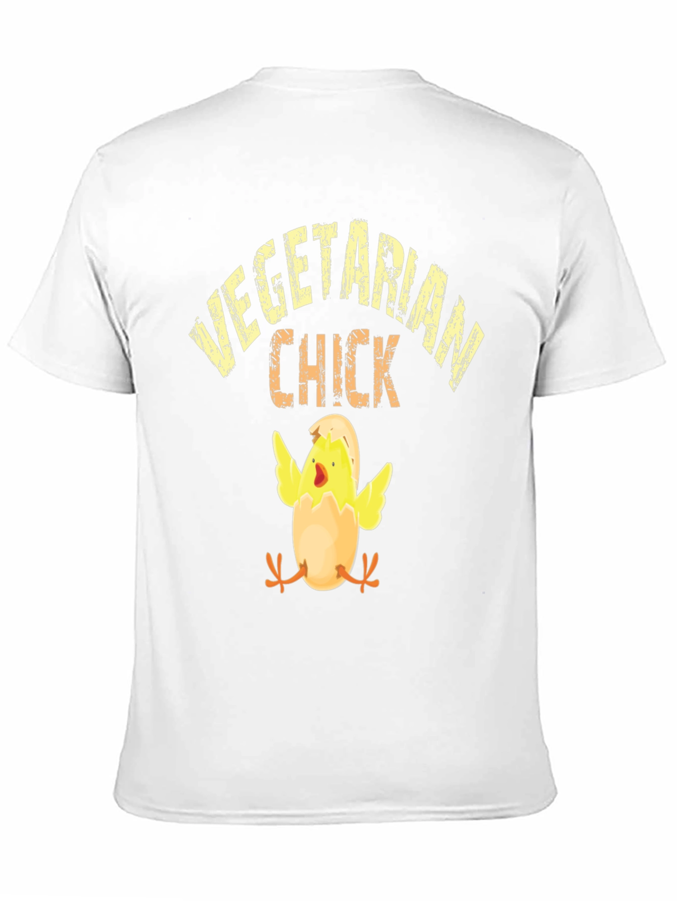 Vegetarian Chick Graphic T-Shirt - Black