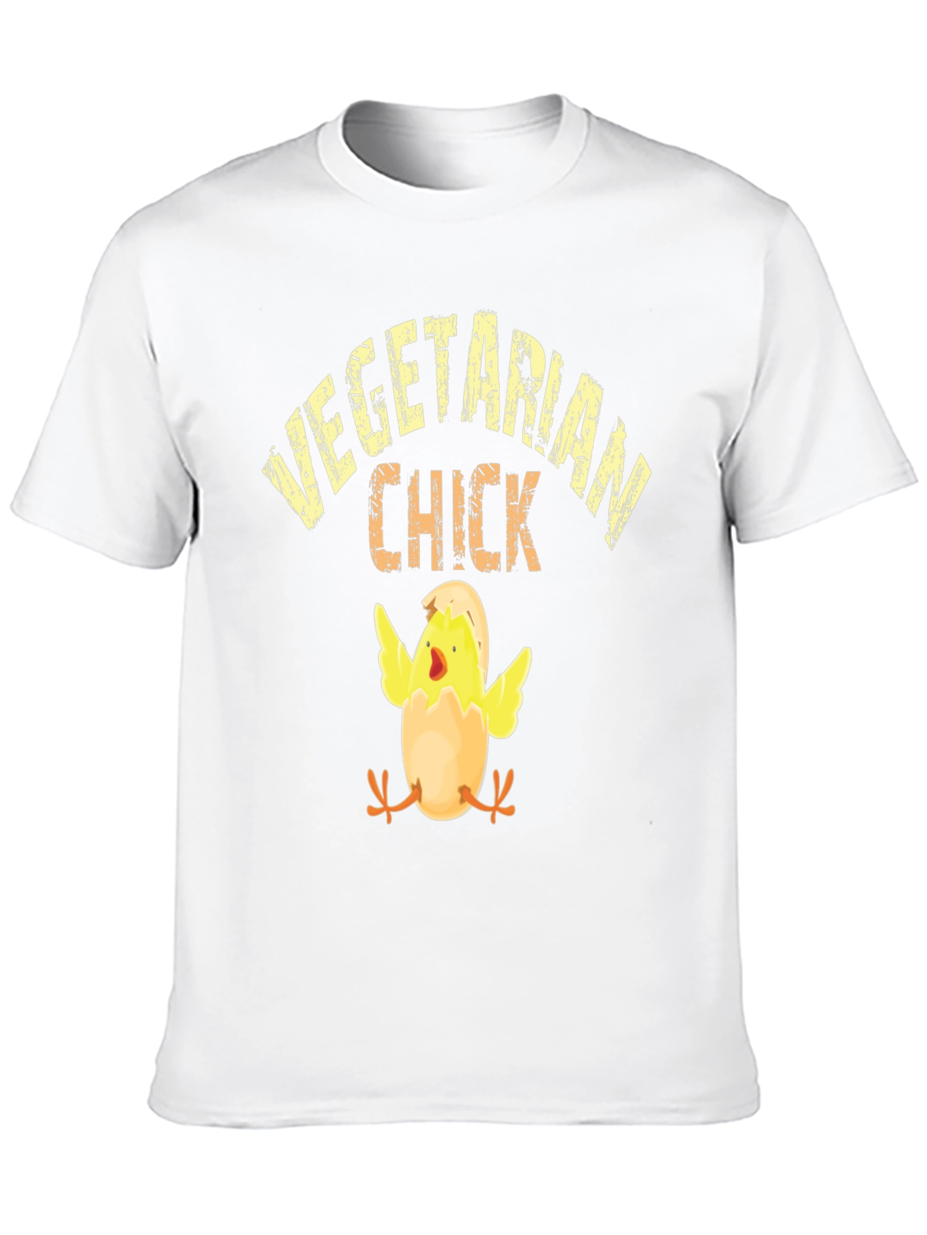 Vegetarian Chick Graphic T-Shirt - Black