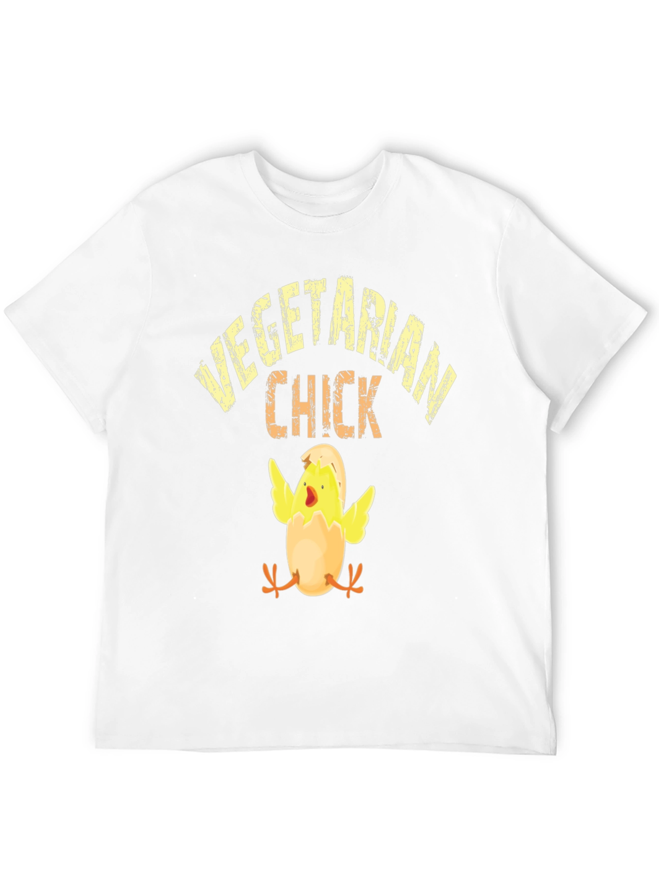 Vegetarian Chick Graphic T-Shirt - Black