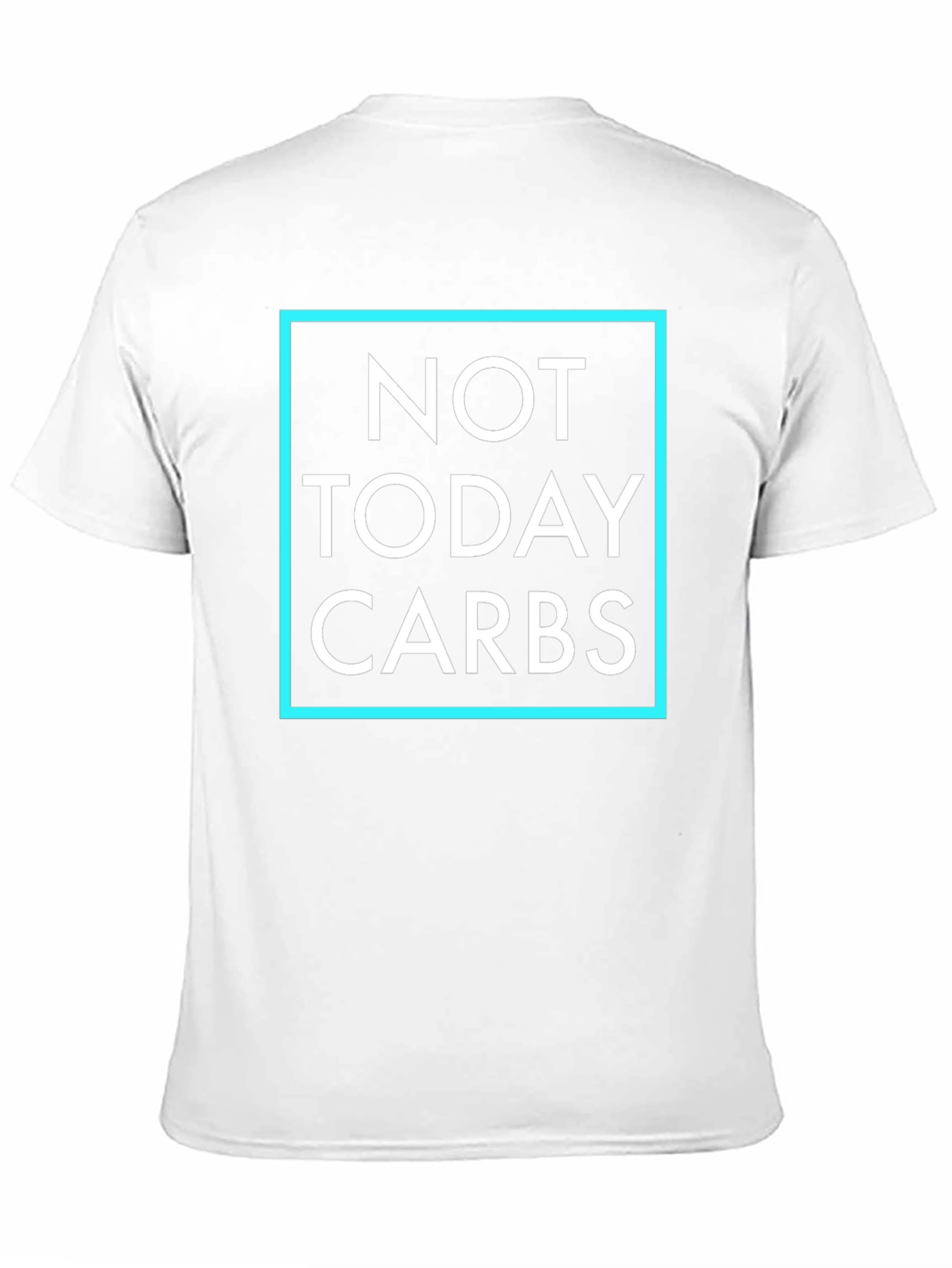 Not Today Carbs Graphic T-Shirt - Black