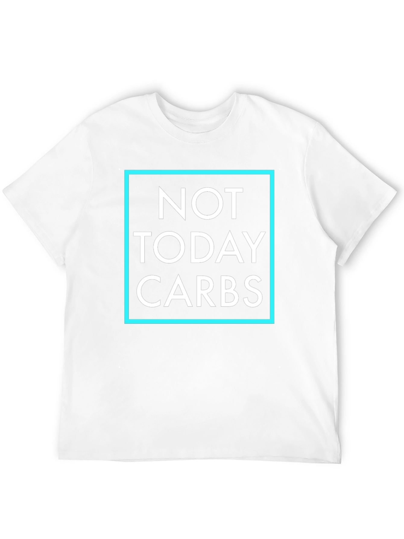 Not Today Carbs Graphic T-Shirt - Black
