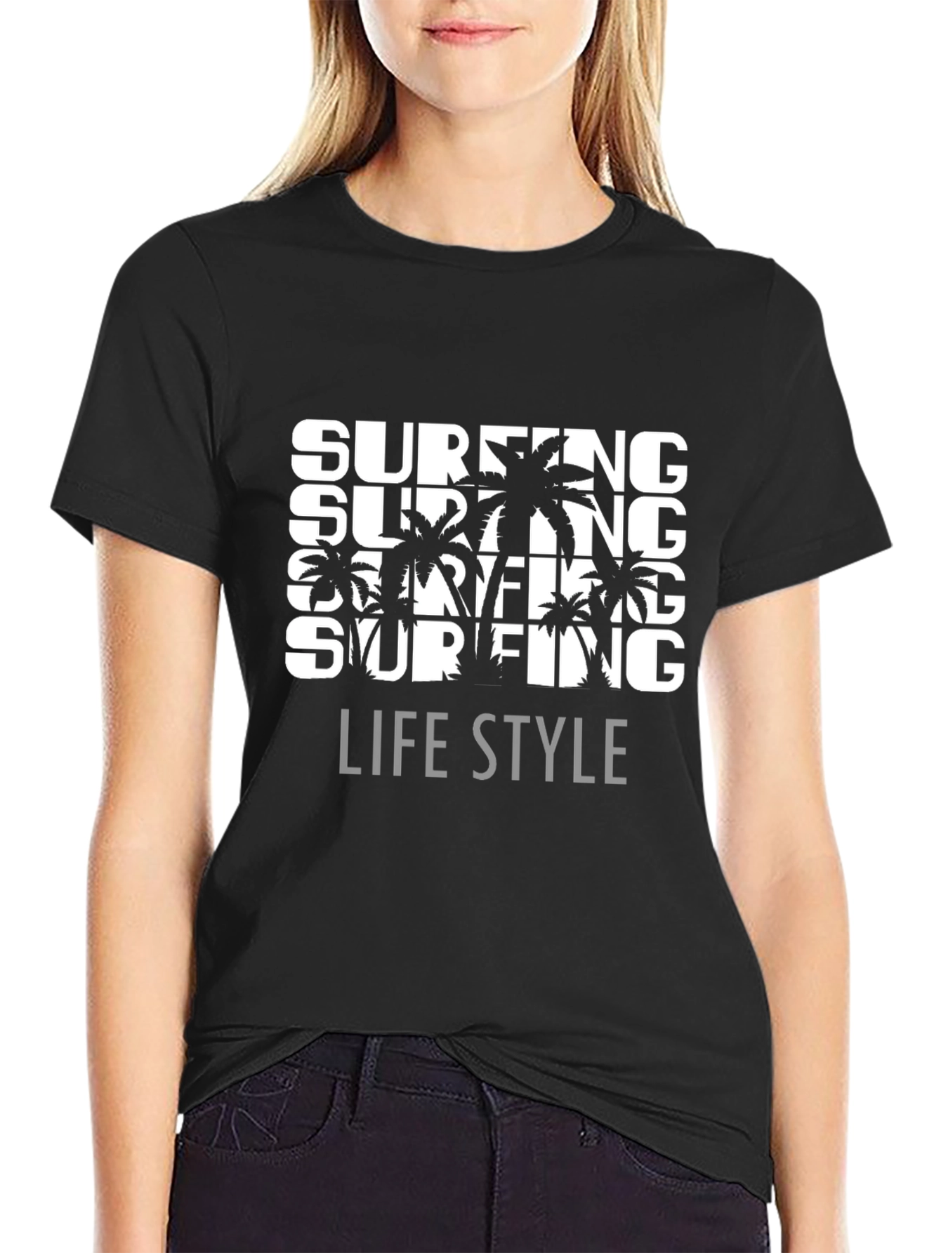Surfing Life Style Graphic Tee