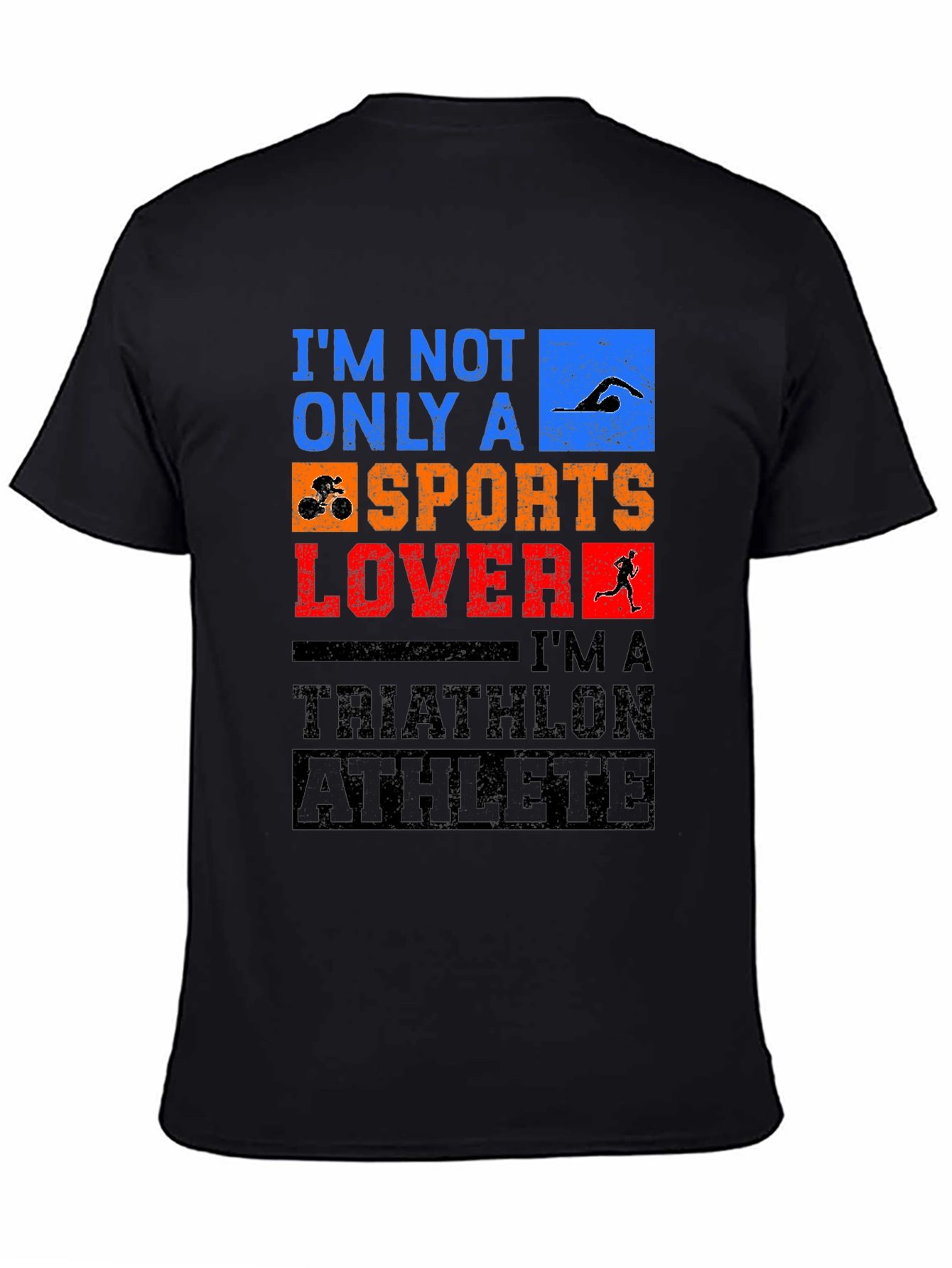 Triathlon Athlete Graphic T-Shirt - Sports Lover Tee