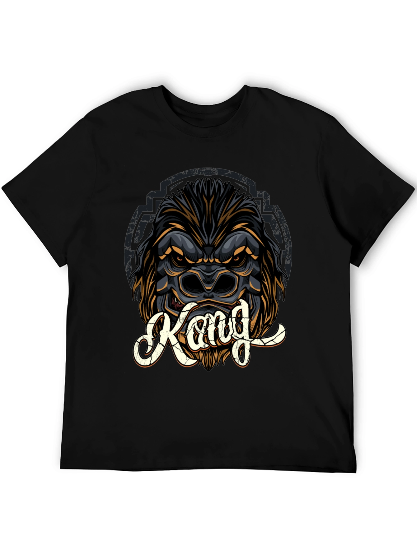 Kong Graphic Print Black T-Shirt