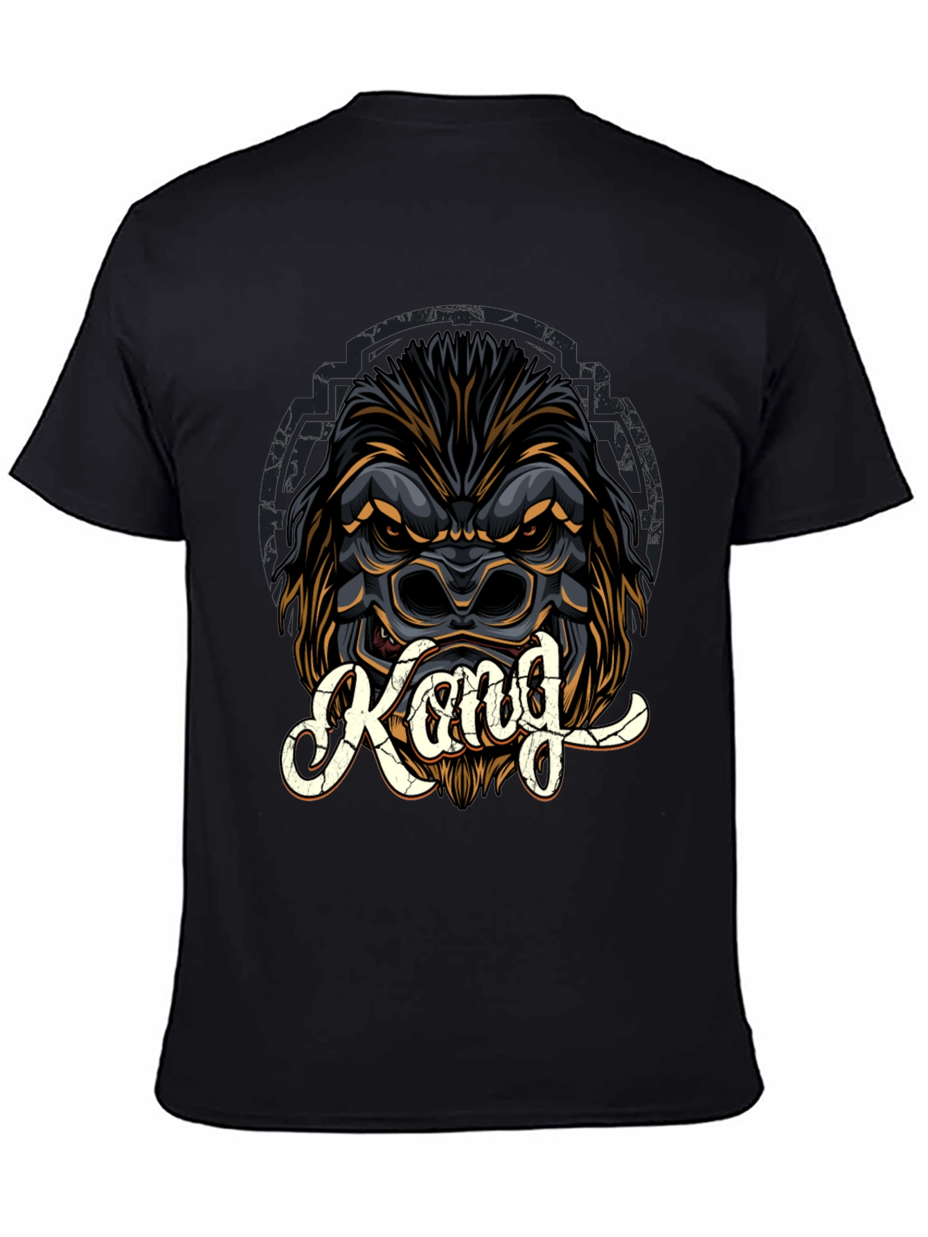 Kong Graphic Print Black T-Shirt