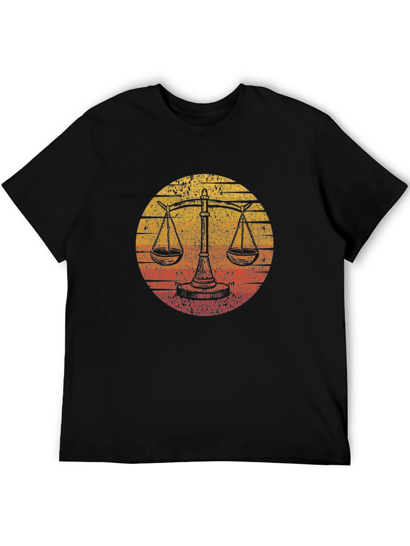 Scales of Justice Sunset Graphic Tee