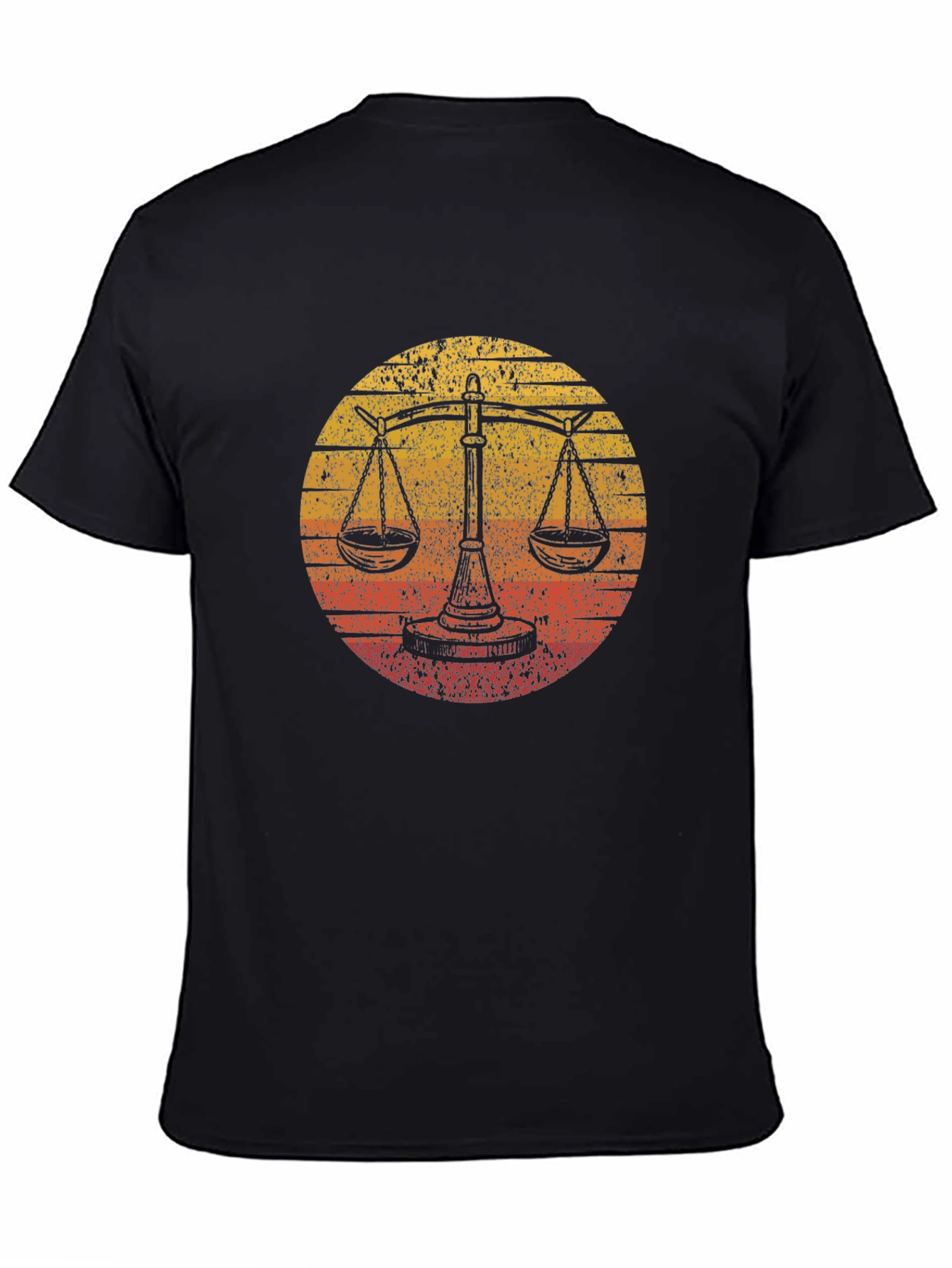 Scales of Justice Sunset Graphic Tee