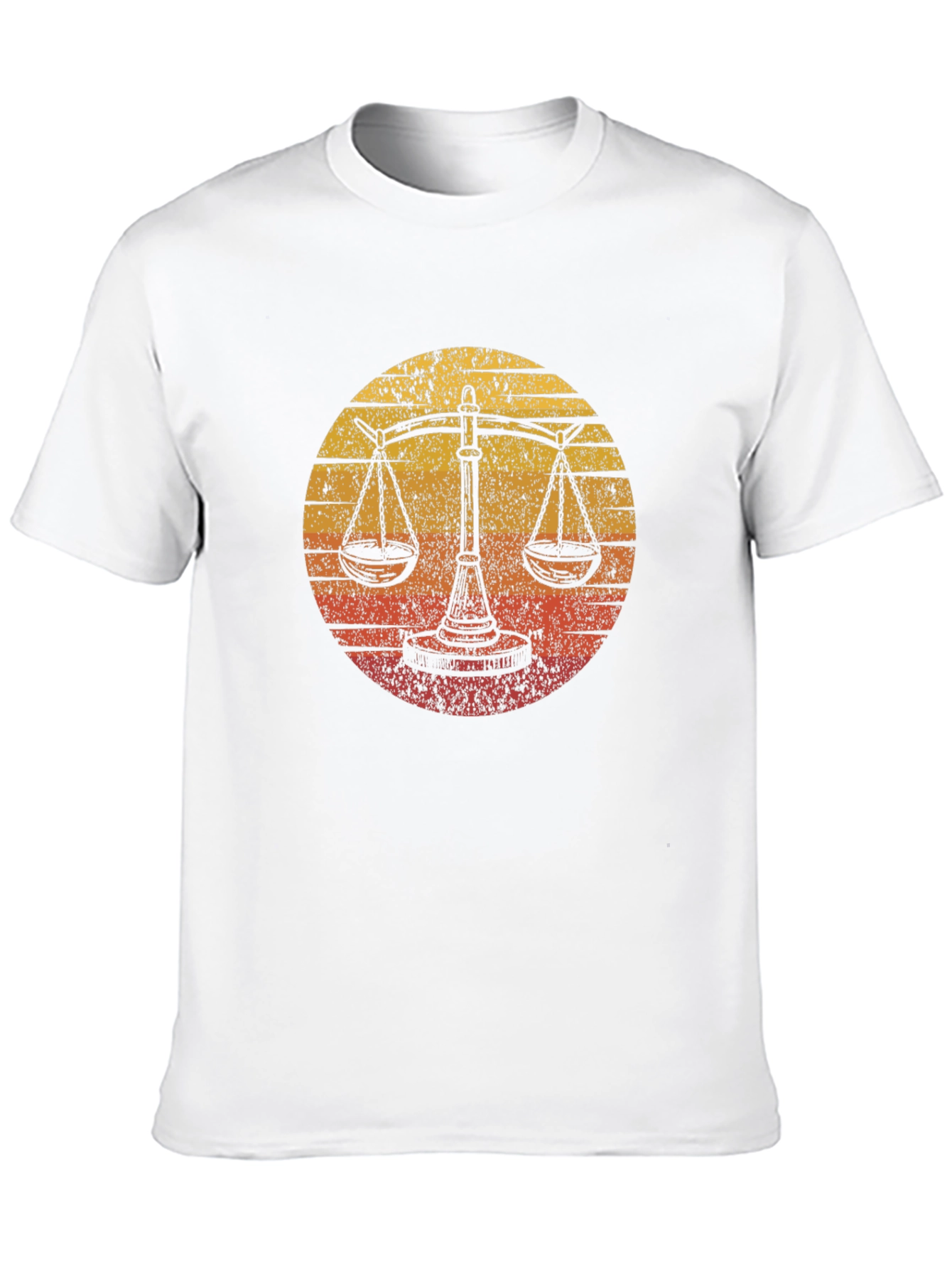 Scales of Justice Sunset Graphic Tee